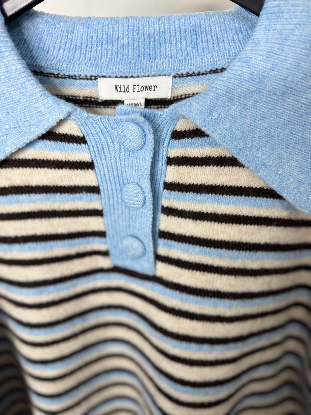 Florence - Stripe Polar Neck Jumper