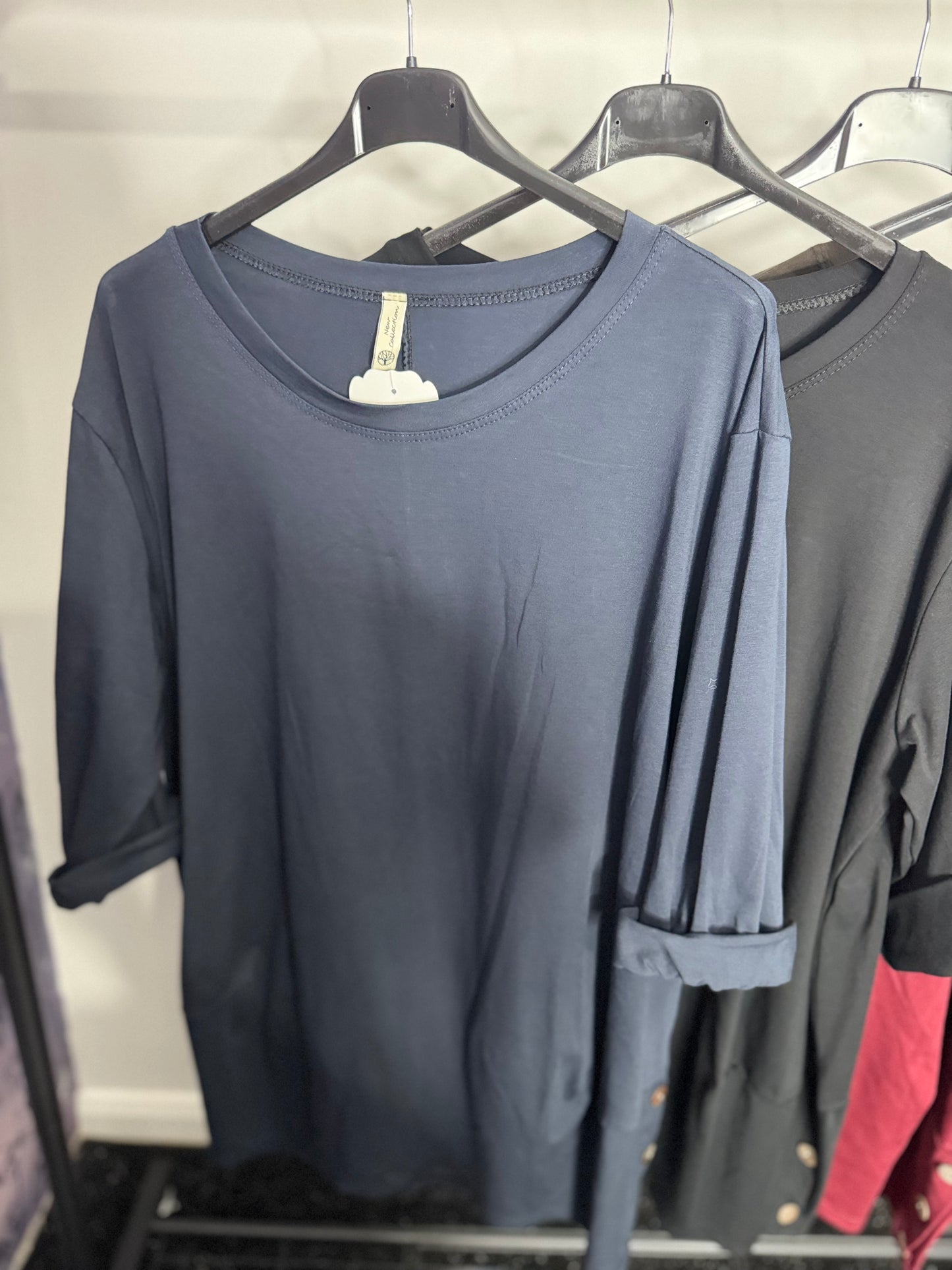 Sassy - Button Detail Long Sleeve Top