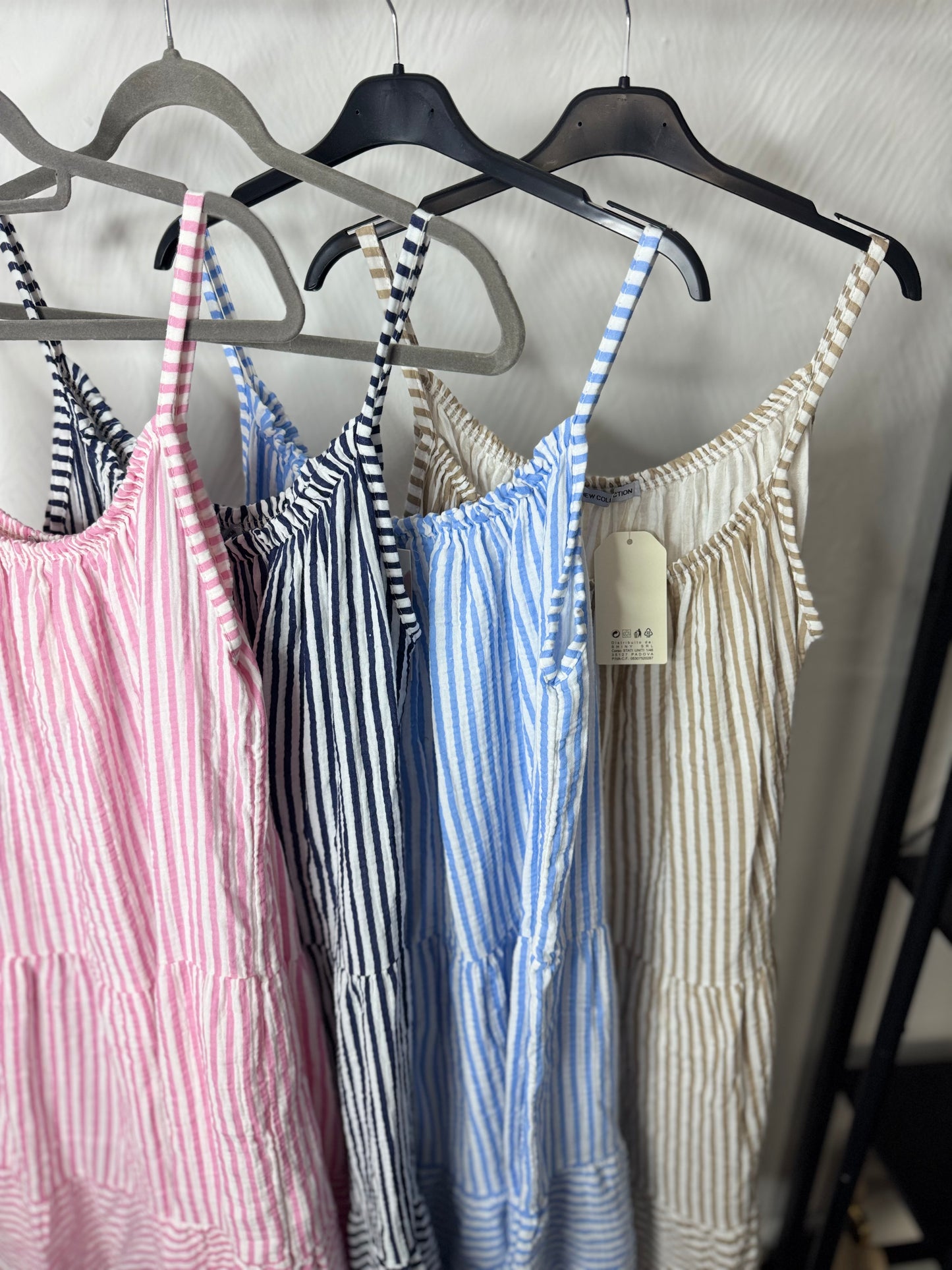 May - Stripe Strap Cotton Dress