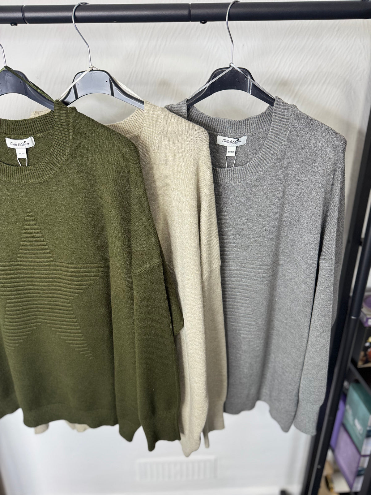 Coraline - Ribbed Star Detail Jumper