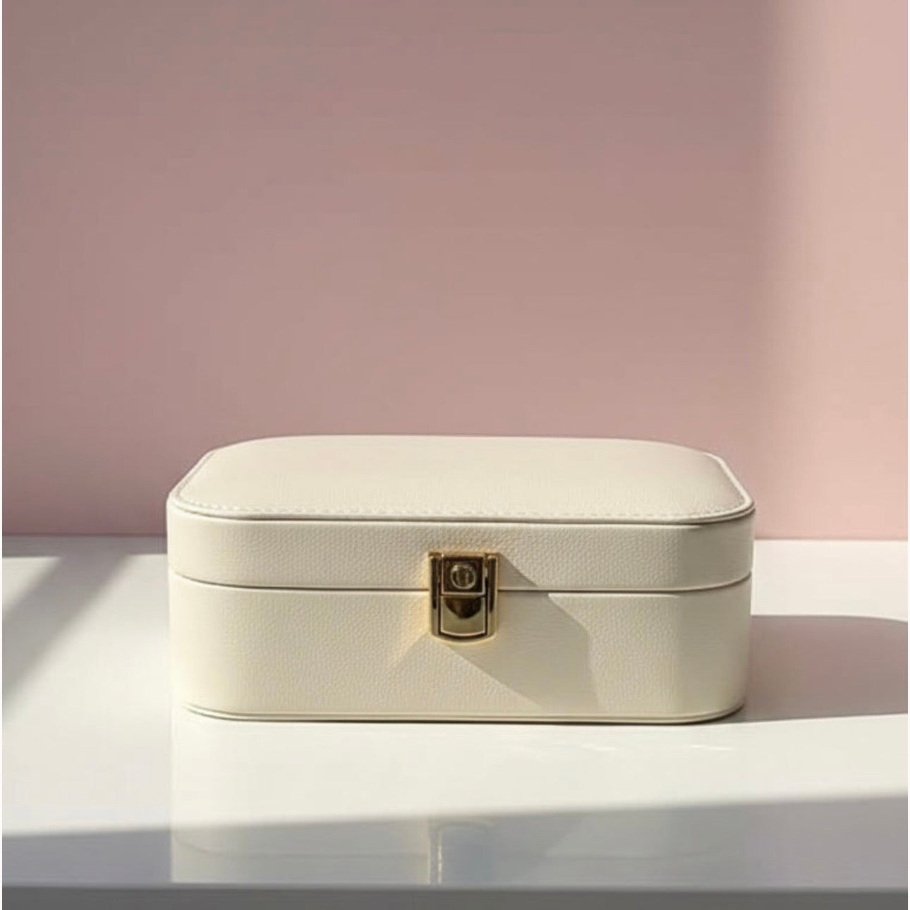 Travel Jewellery Box – Compact Trinket Organizer With Mirror XL