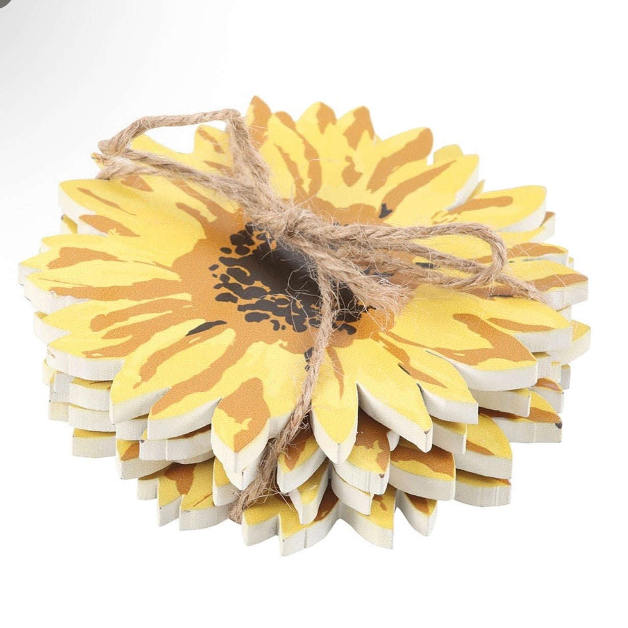 Set of 4 Sunflower Coaster Set