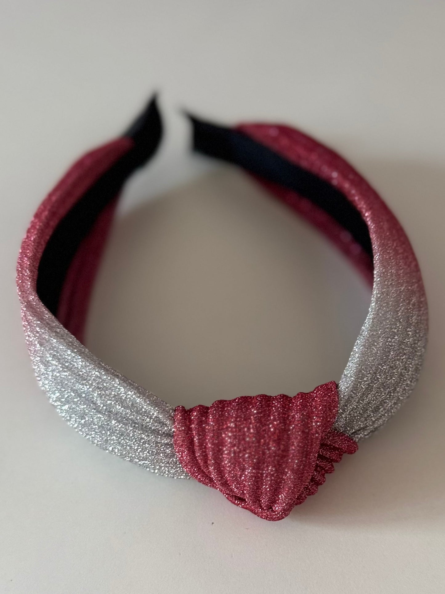 Two Toned Sparkle Knot Headband