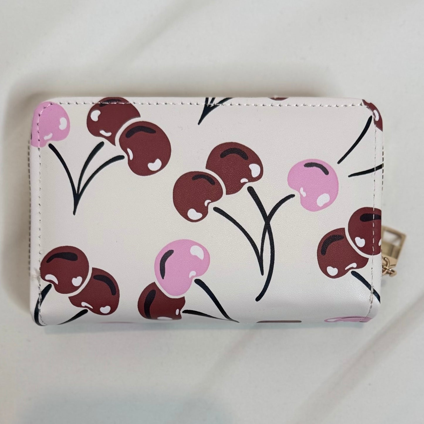 Cherry Purse With Gold Hardware