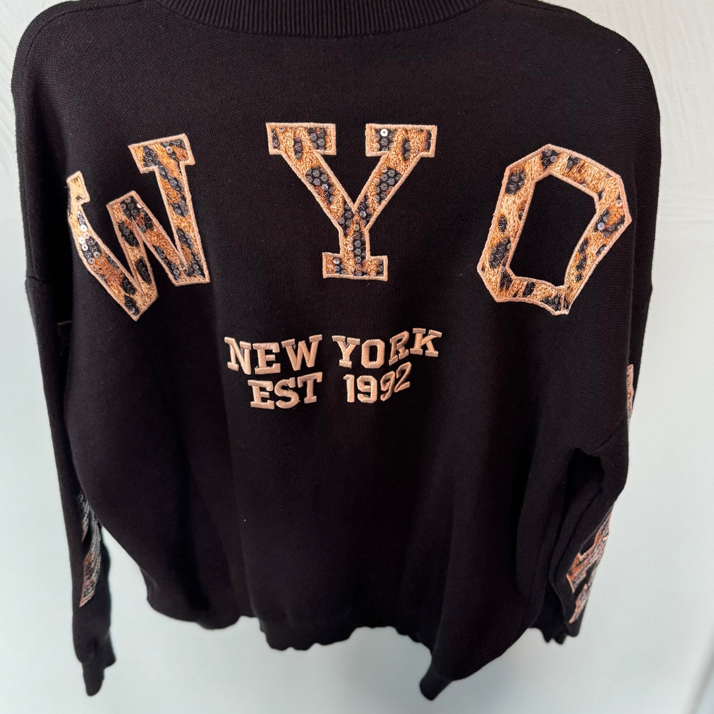 Destiny - Leopard Print New York Jumper.