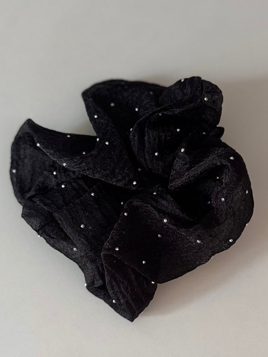 Diamanté Mesh Scrunchie