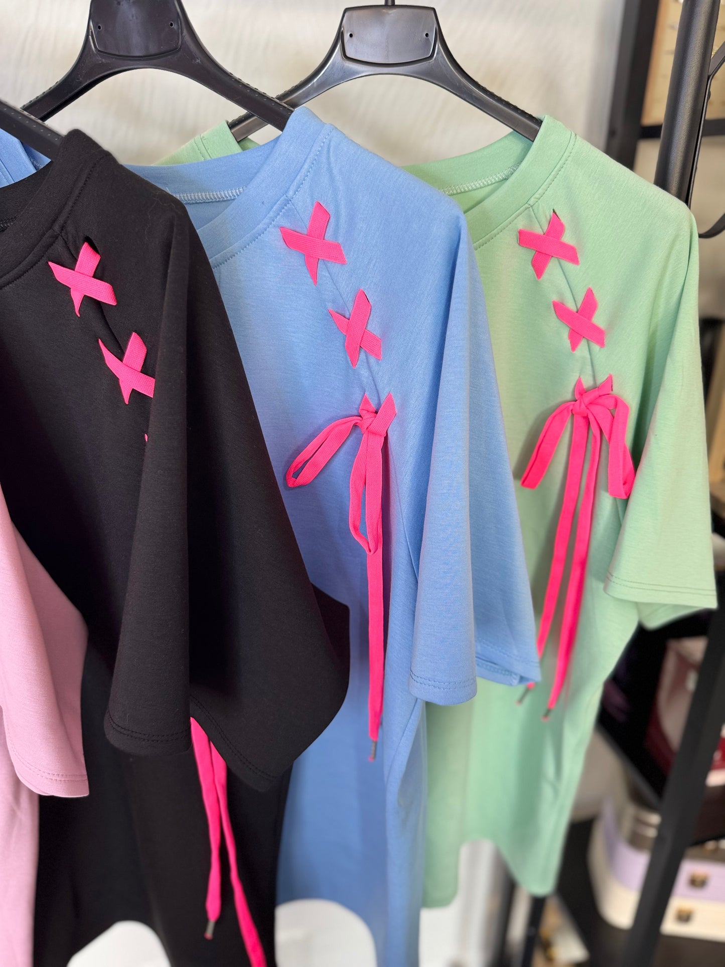 Galina - Tee With Criss Cross Detailing