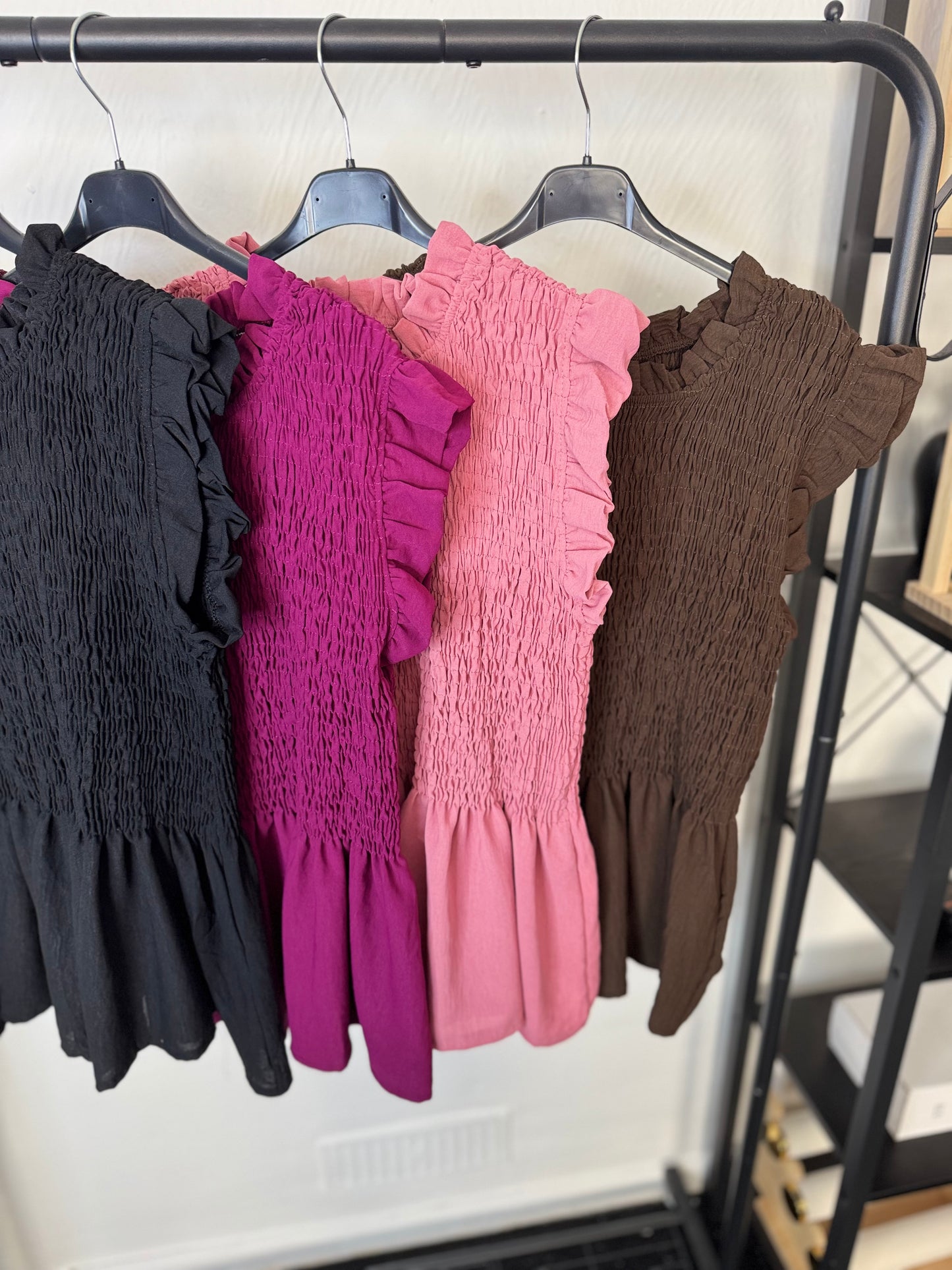 Sophia / Ruffle Detailing Peplum Frill Top