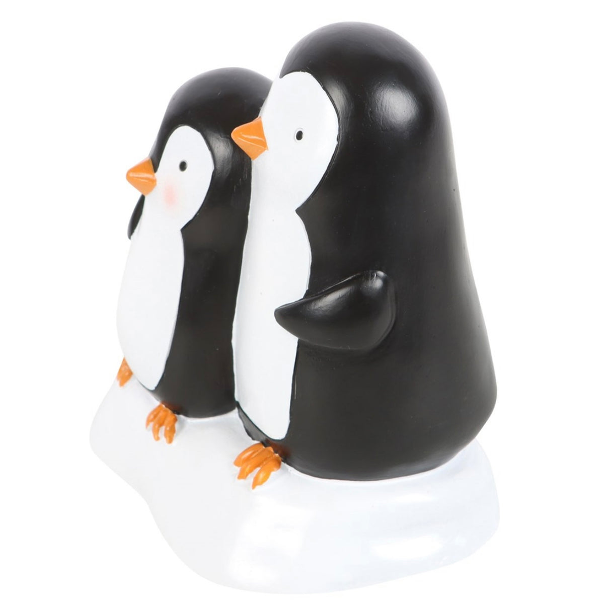 Snuggle Season Resin Penguin Ornament