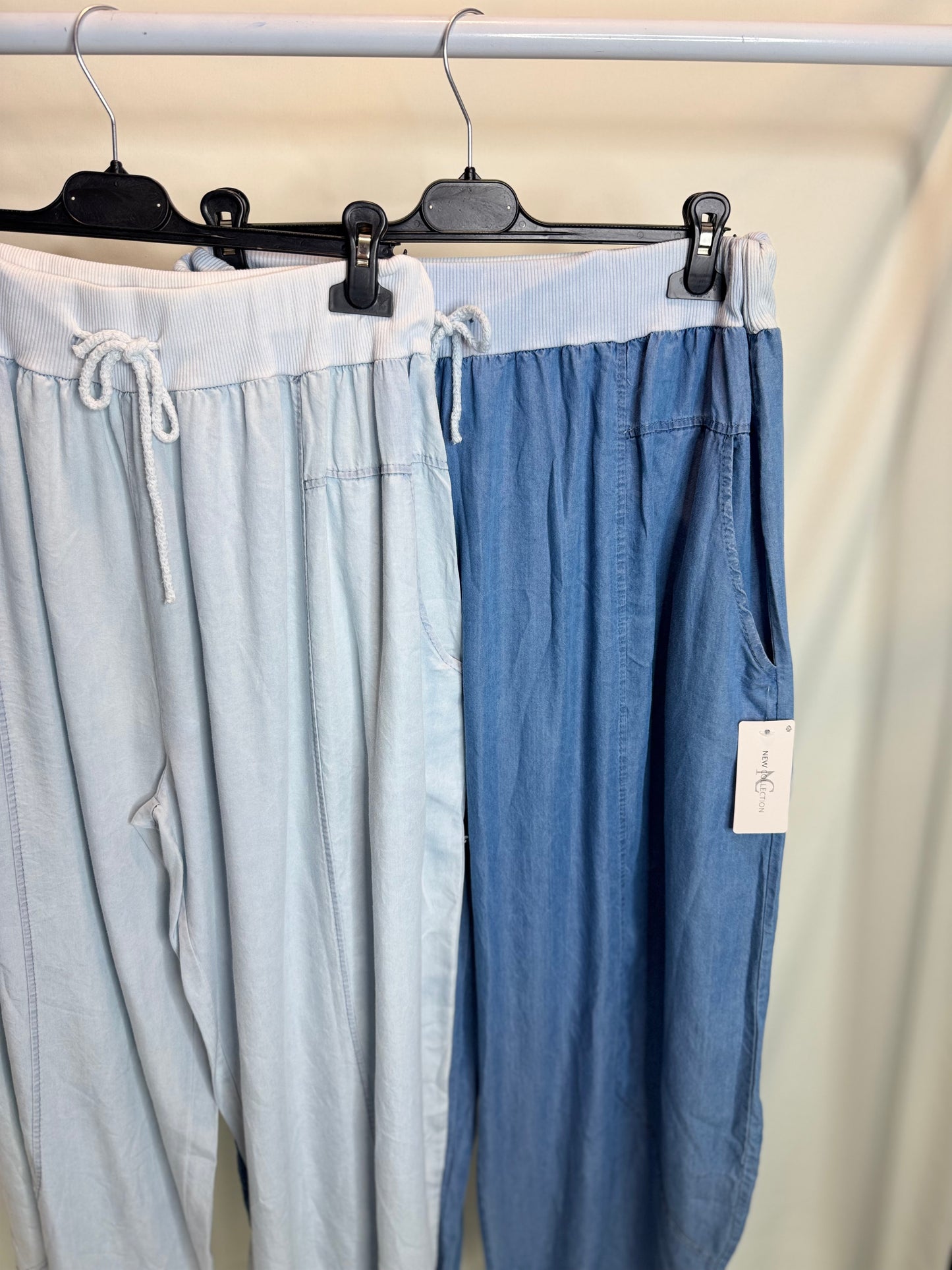 Sierra - Denim Look Harlem/Barrel Leg Trousers