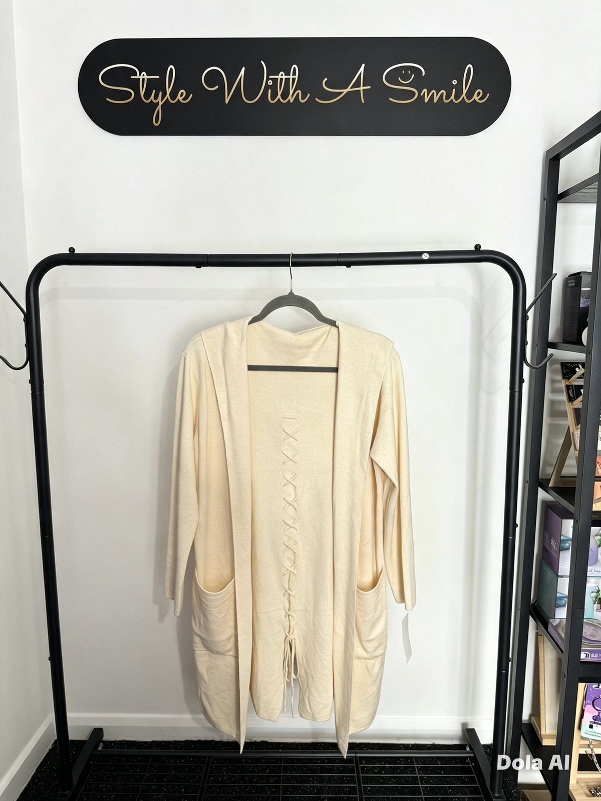 Clarice - Criss Cross Hooded Cardigan