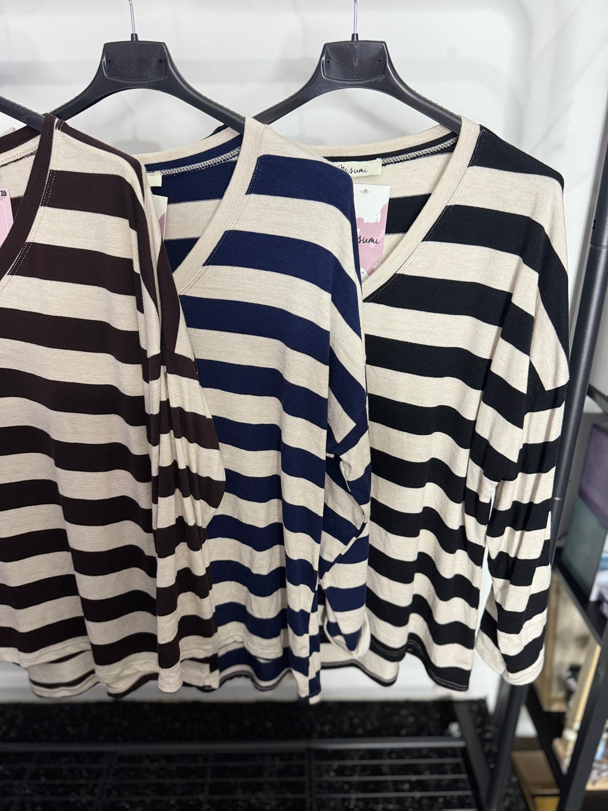 Mia - Fine Knit Stripe Jumper
