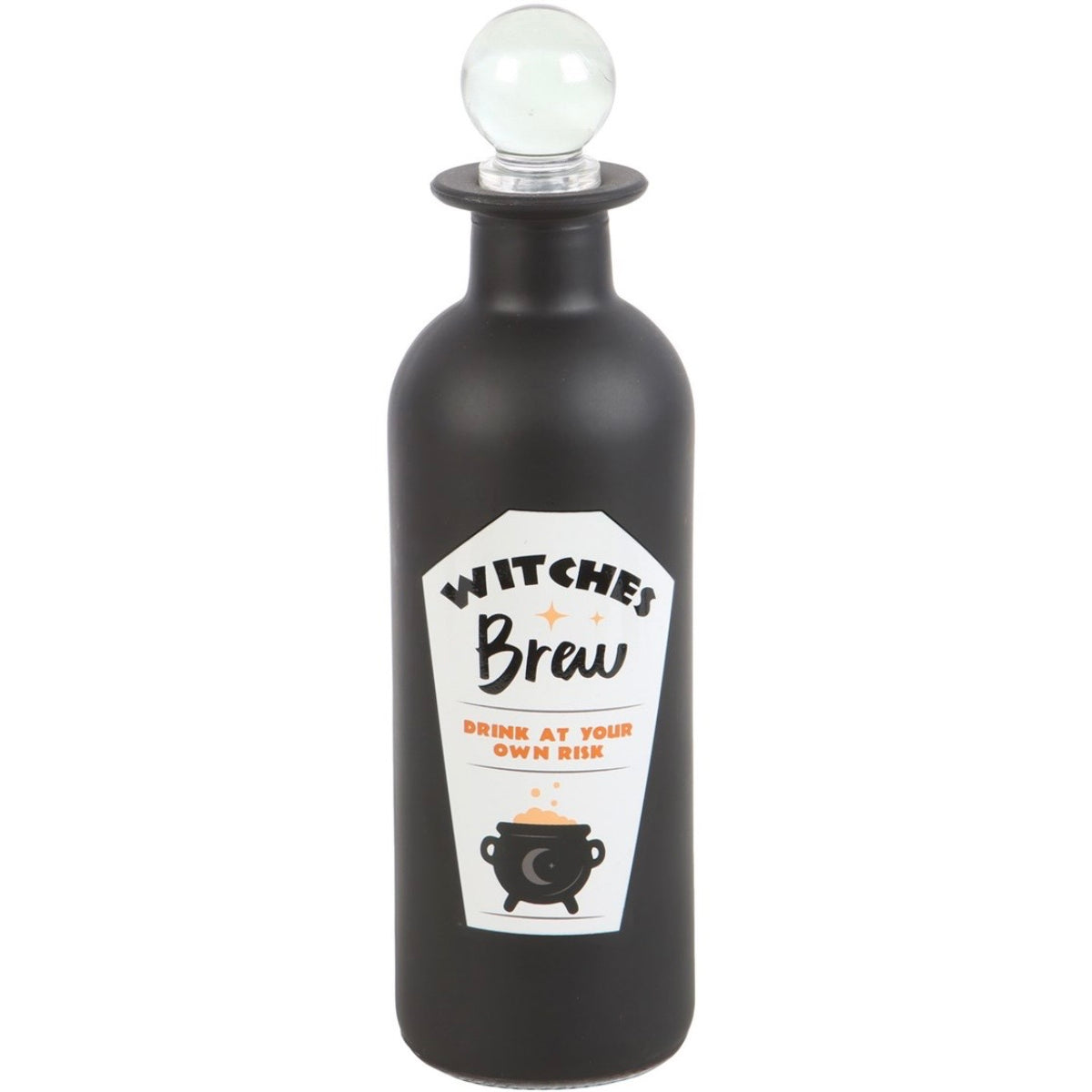 Decorative Witches Brew Glass Potion Bottle