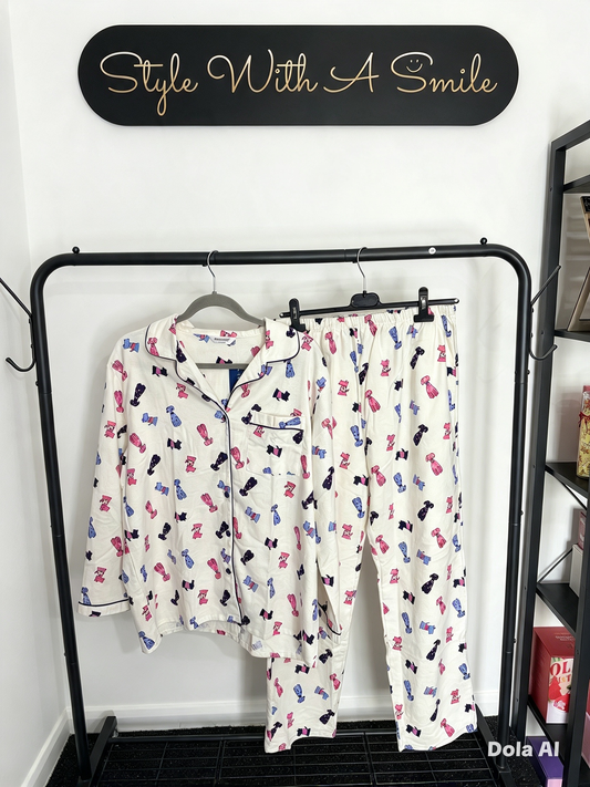Pooch Button Cotton Pyjamas - SIZE UP!