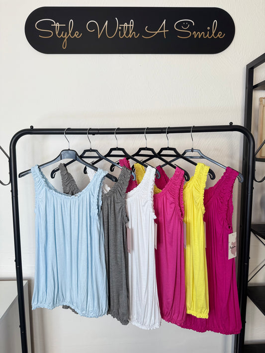 Jenny - Frill Bubble Hem Vest