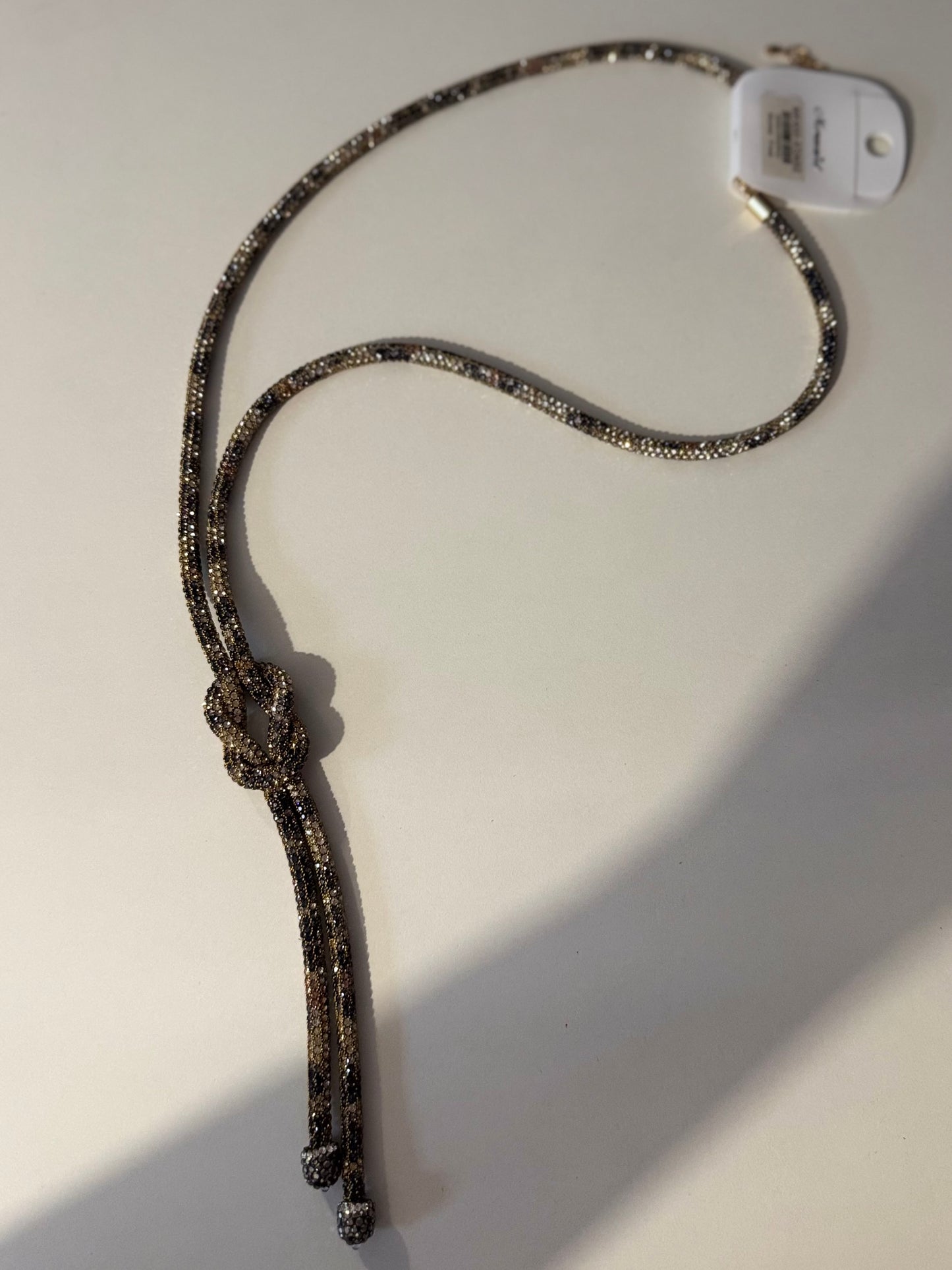 🐆 Leopard Print Knot Lariat Necklace