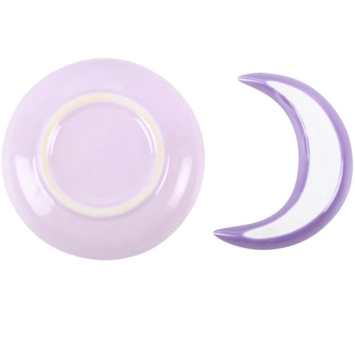 Pastel Skies Purple Moon Stacking Trinket Dish