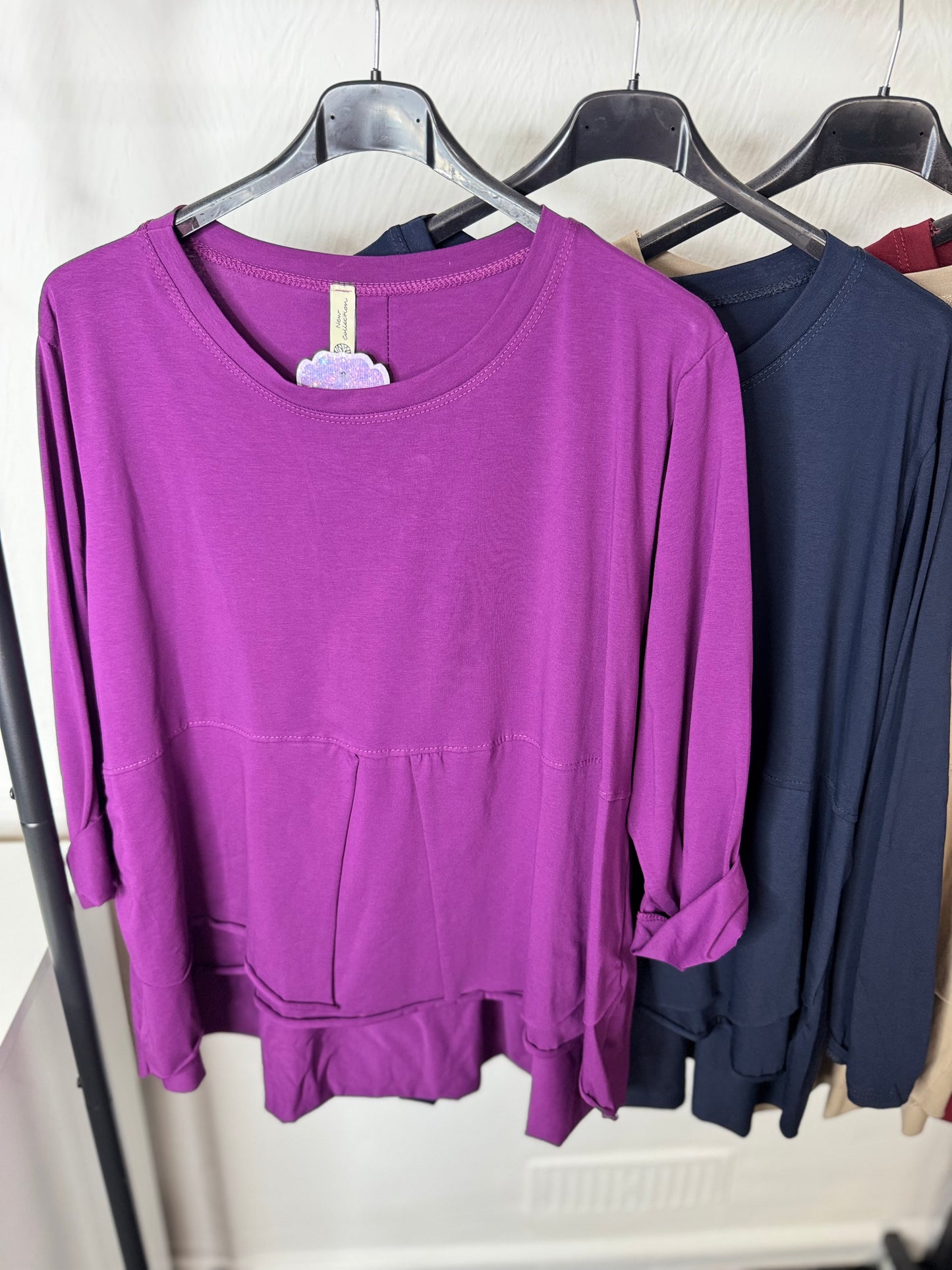 Krissy - Long Sleeve Layered Top