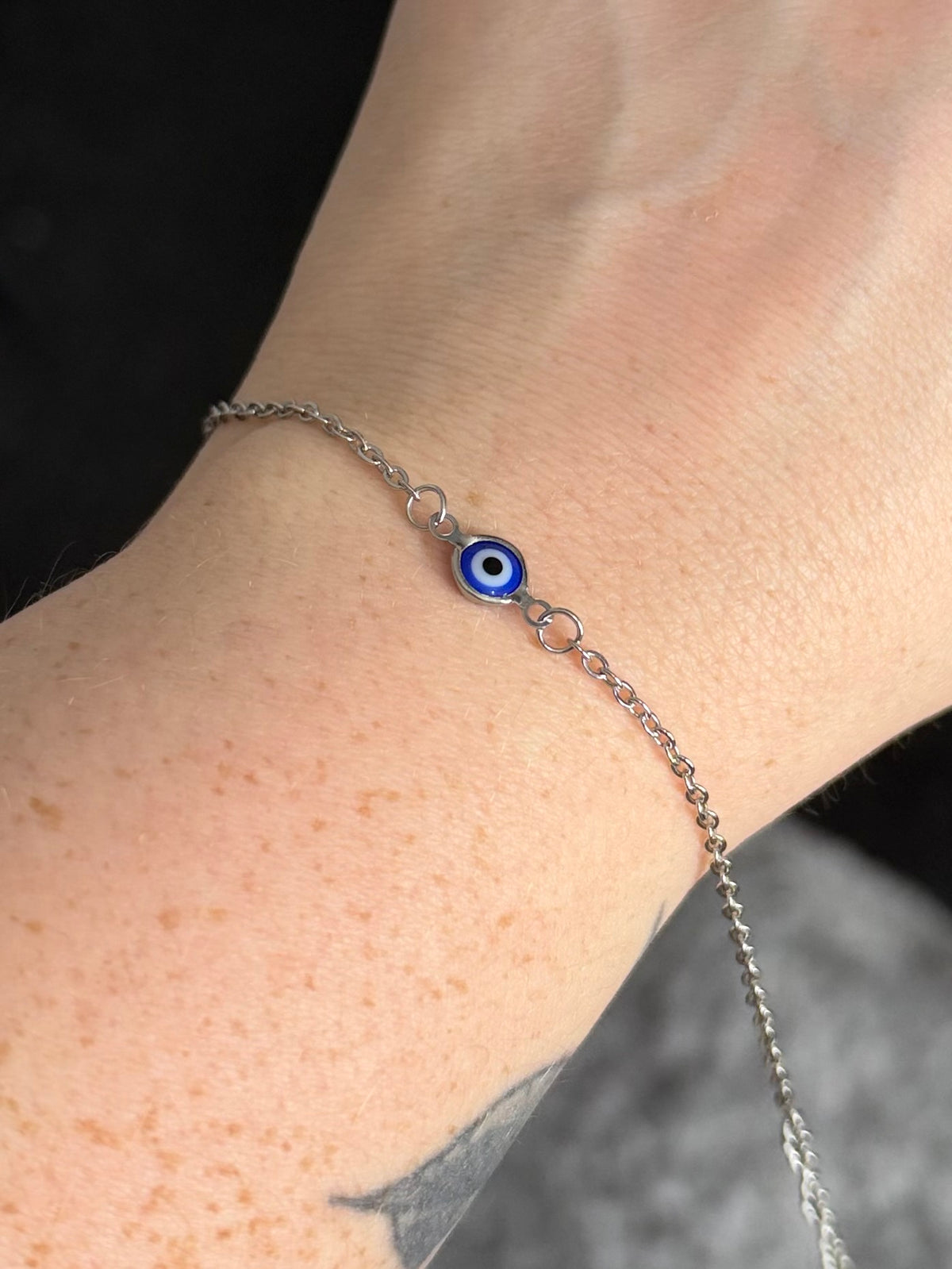 Evil Eye Stainless Steel Dainty Bracelet