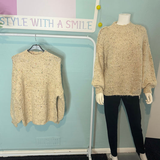Elle - Speckle Knitted Jumper - up to a UK 20 - Knitwear Womenswear