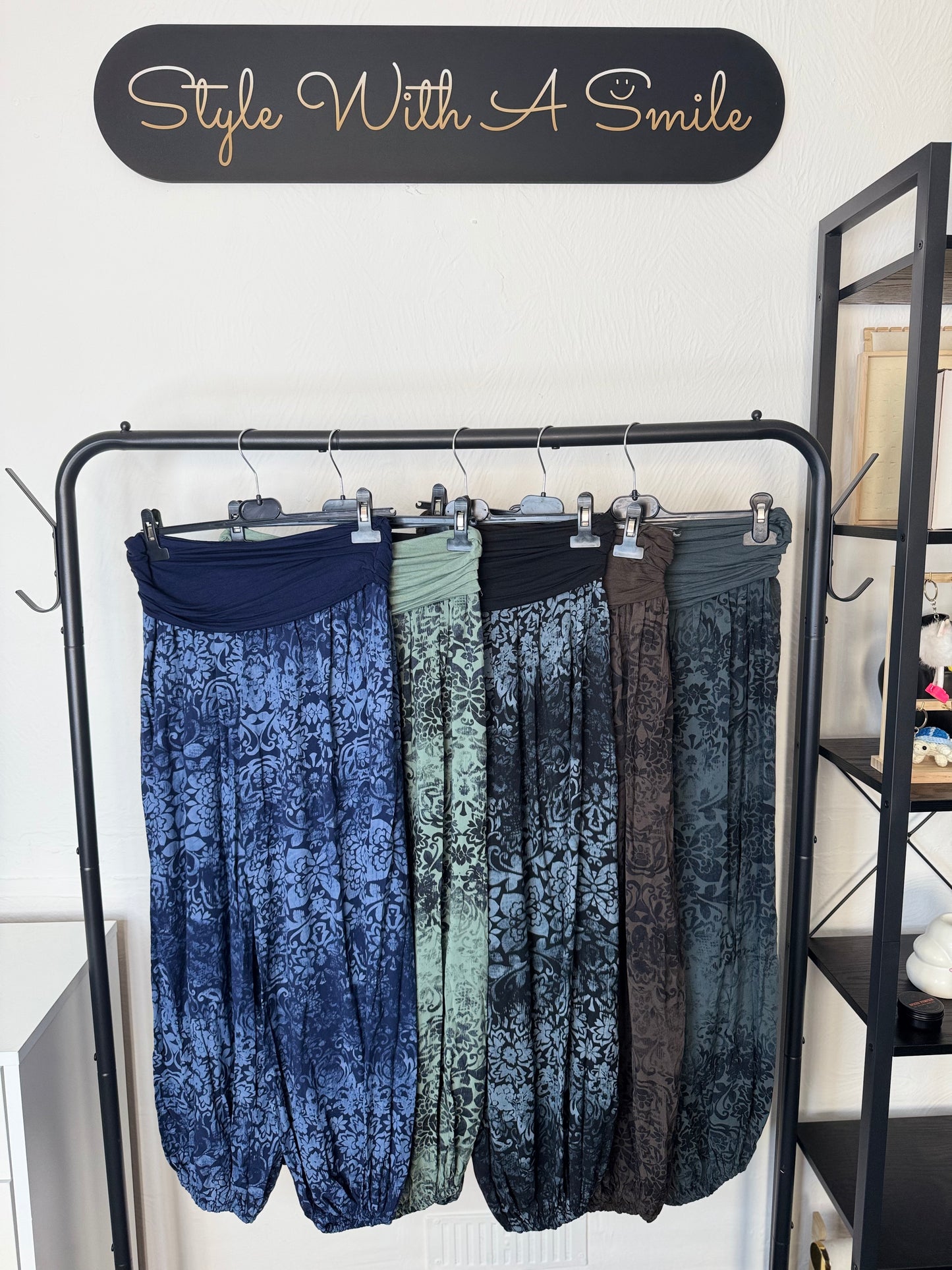 Sabrina - Floral Print Harem Trousers