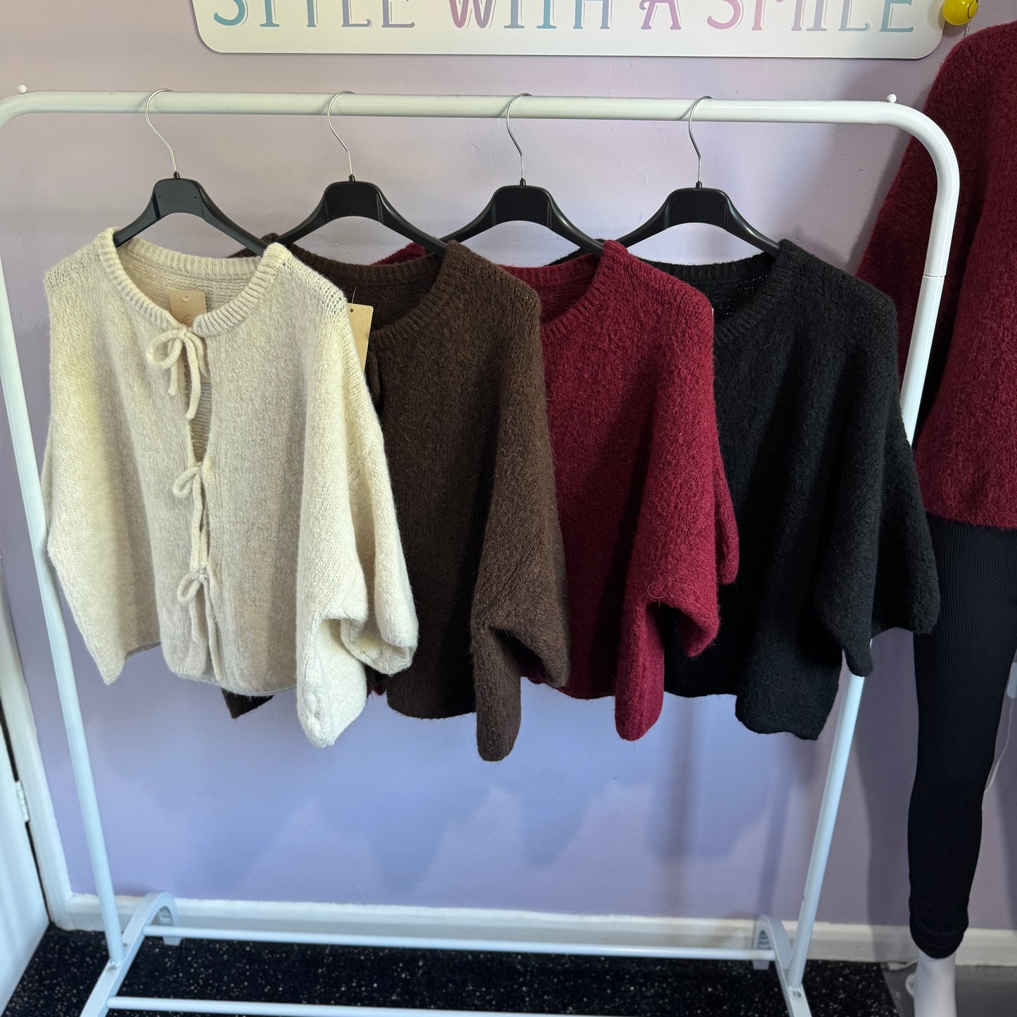 Luna - Tie Up 3/4 Length Knitted Cardigan!