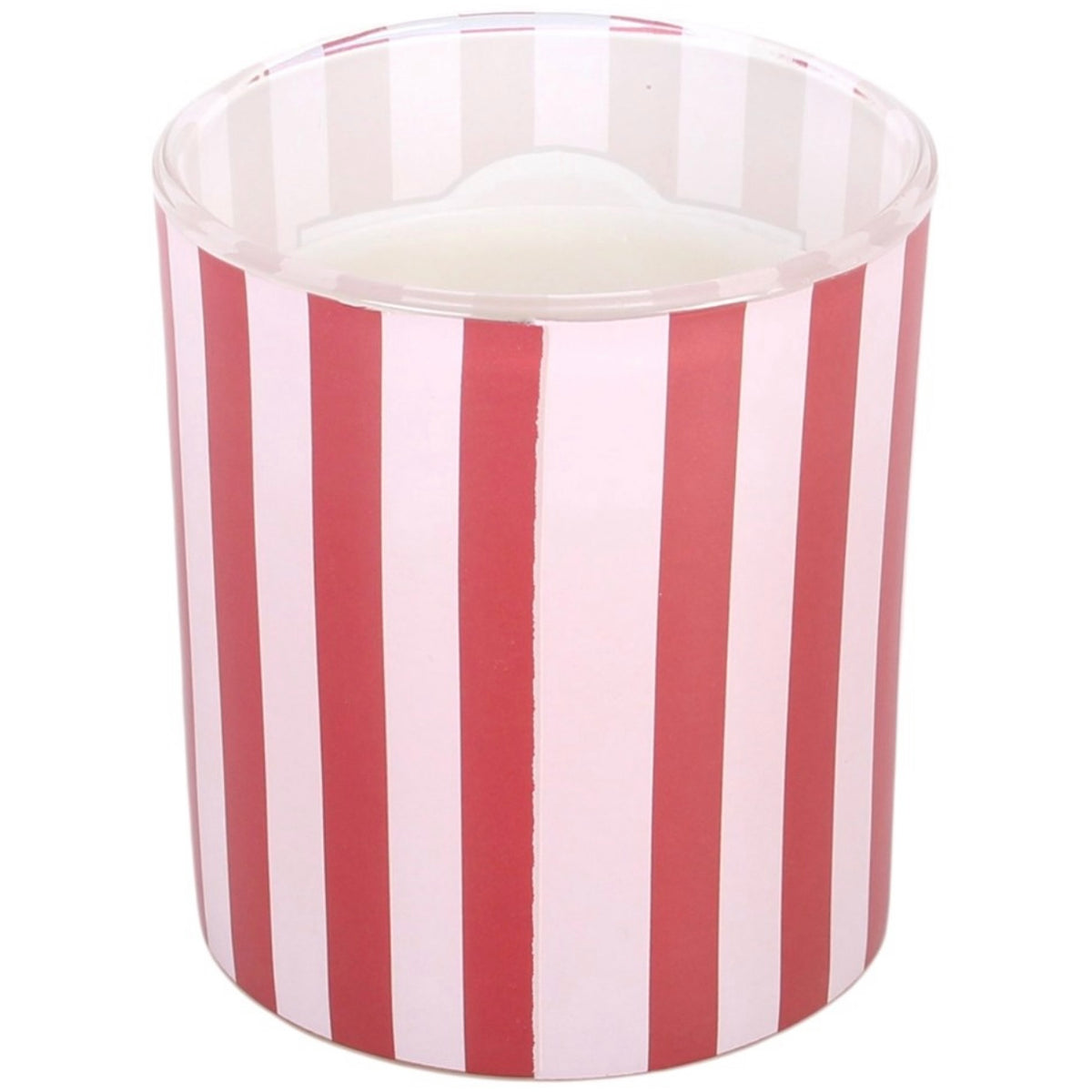 Pink Peppermint Stripe Candle