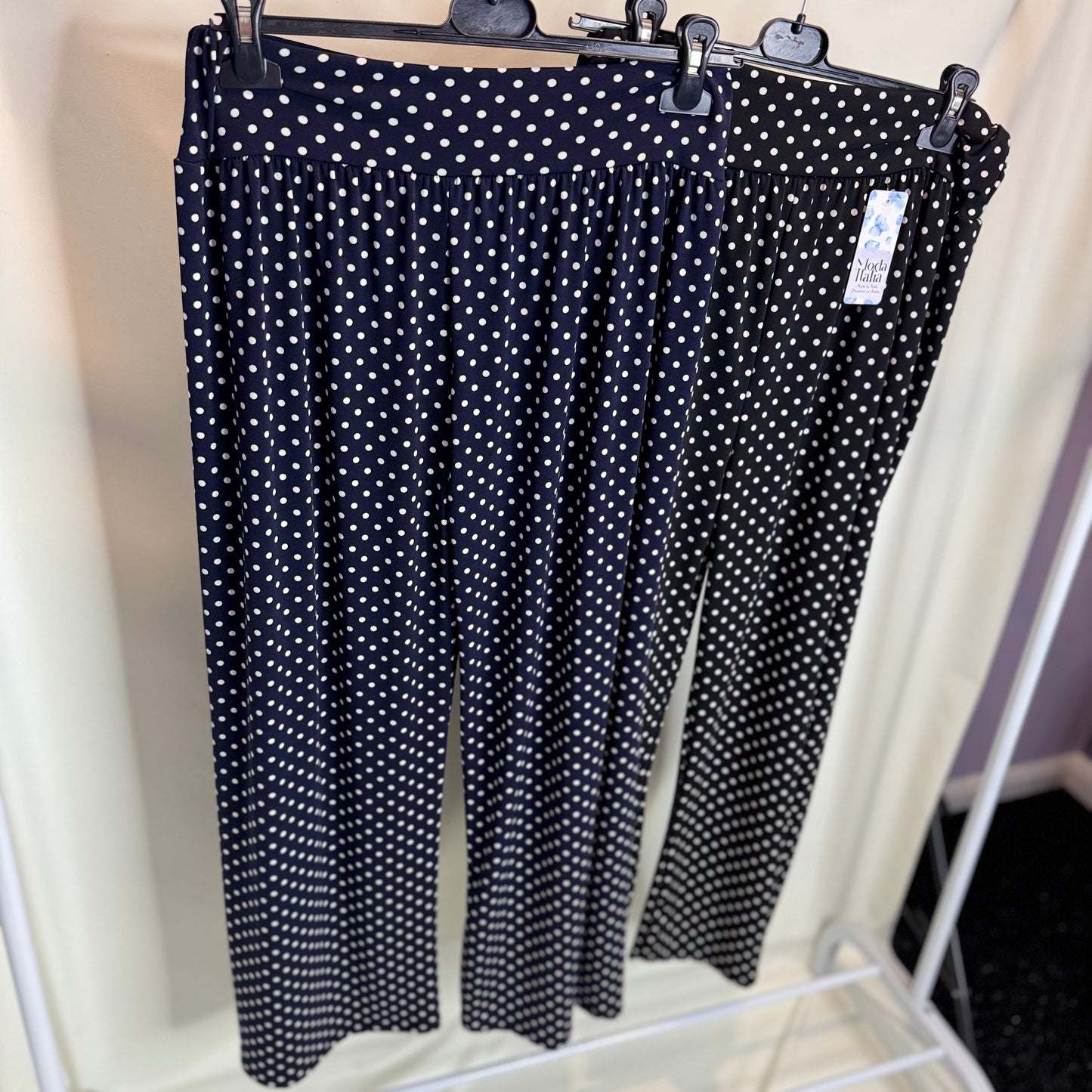 Nancy - Polka Dot Stretchy Trouser