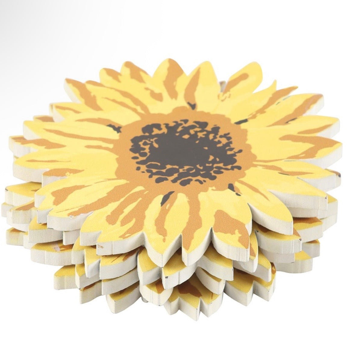 Set of 4 Sunflower Coaster Set