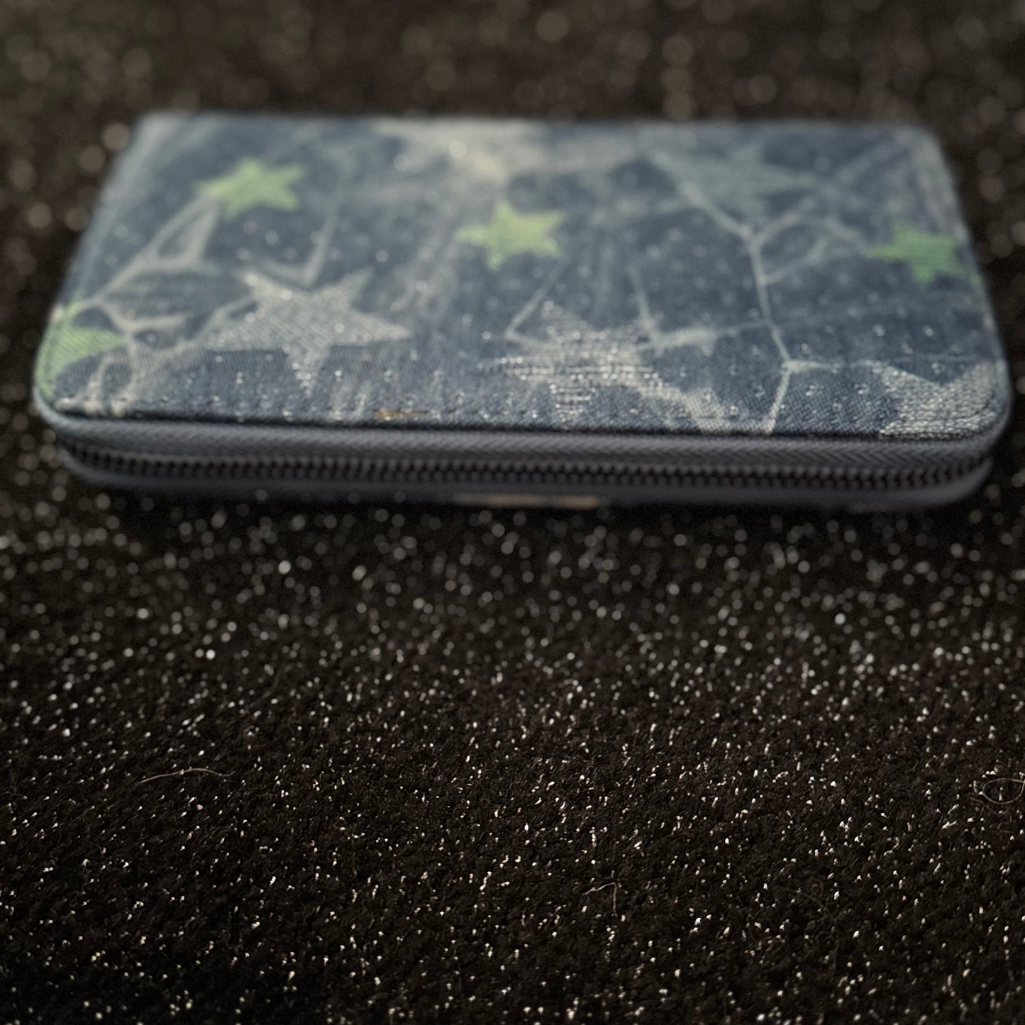 Denim Sparkle Star Purse.