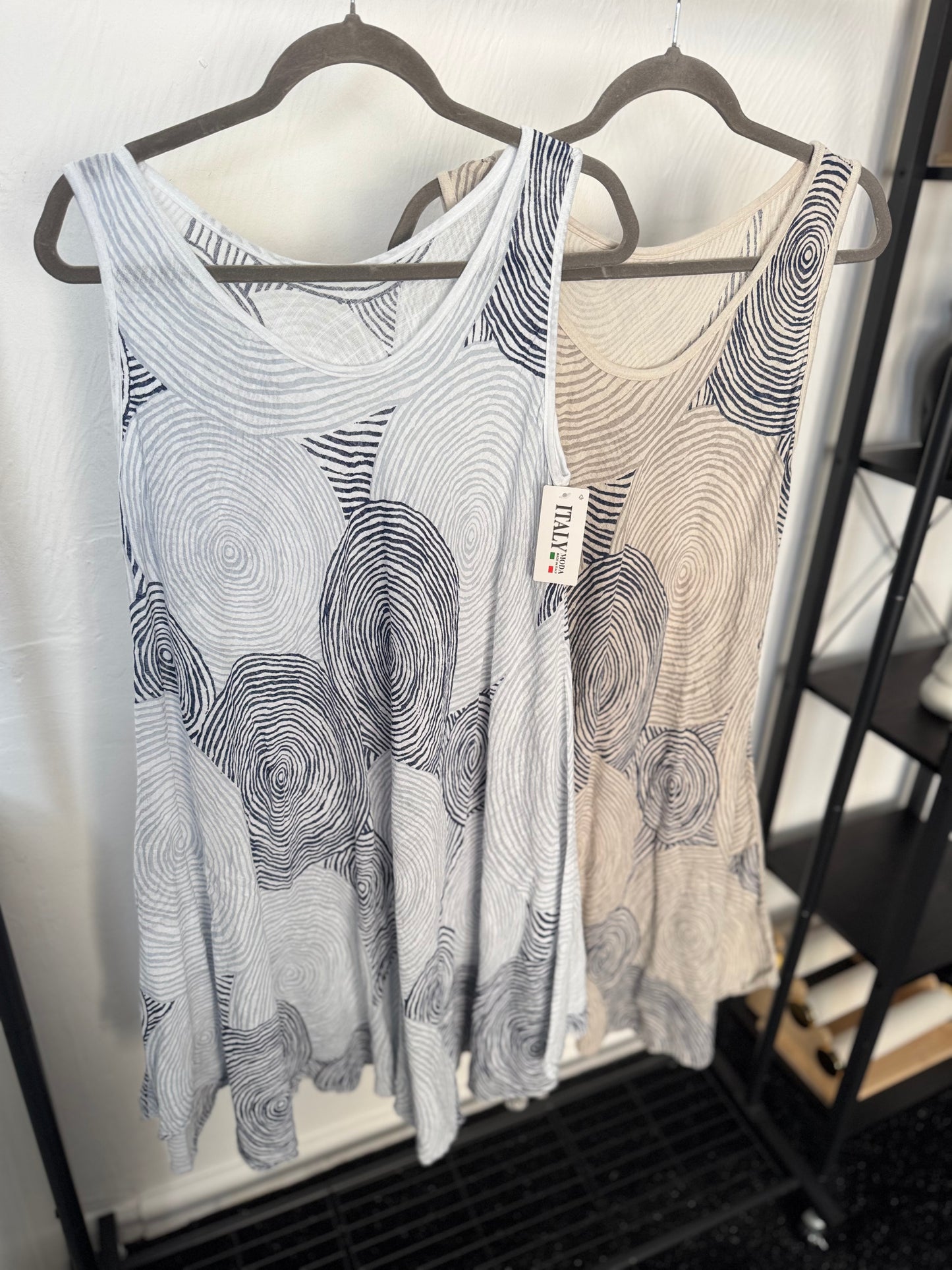 Julie - Spiral Design Cotton Dress