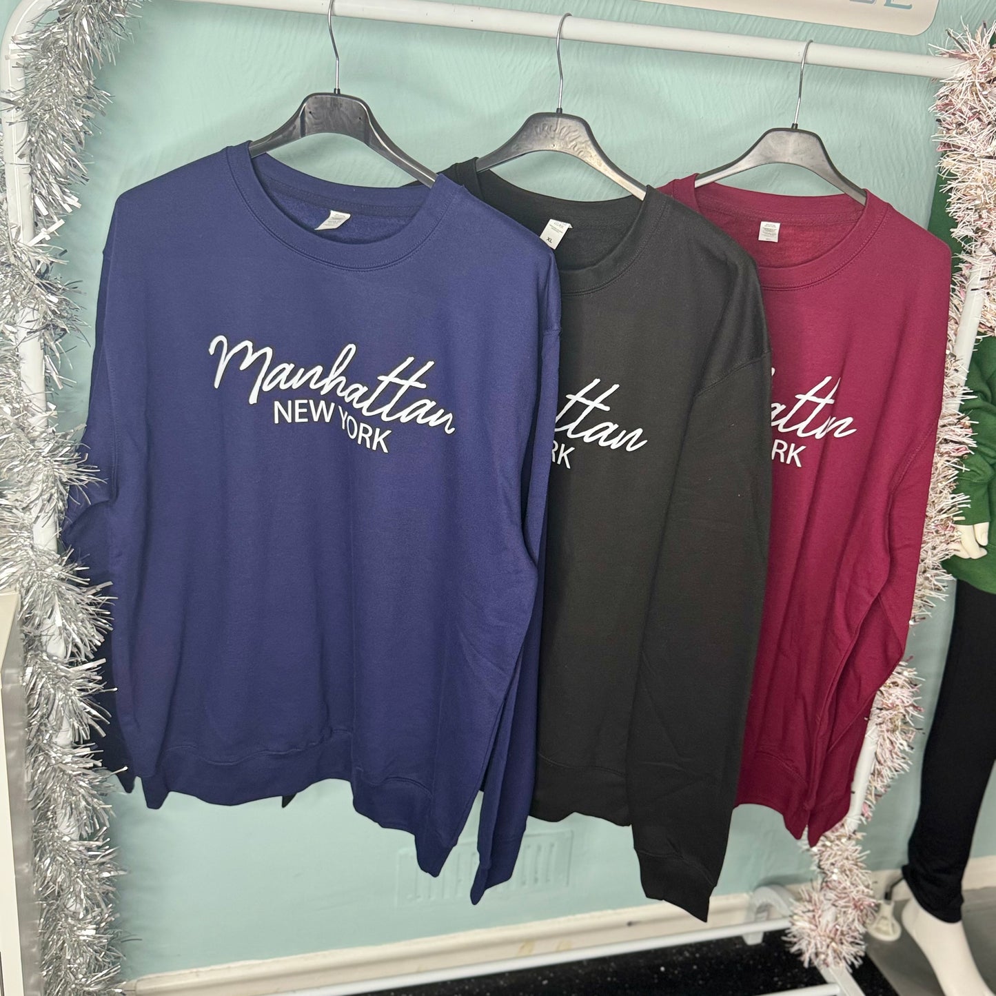 Winnie - Manhattan Oversized Fleeced Lined Sweatshirt -  Womenswear Crewneck.