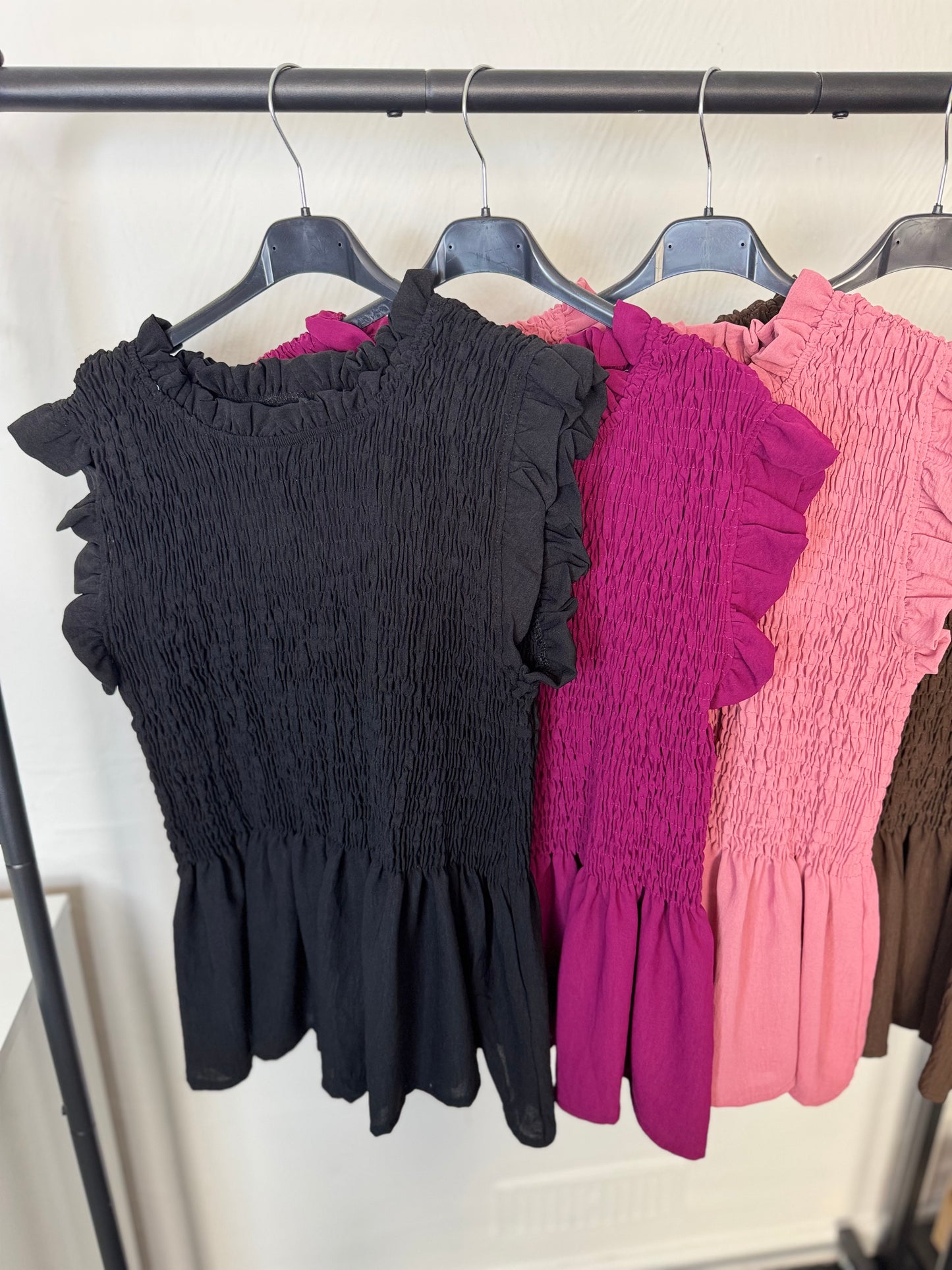 Sophia / Ruffle Detailing Peplum Frill Top
