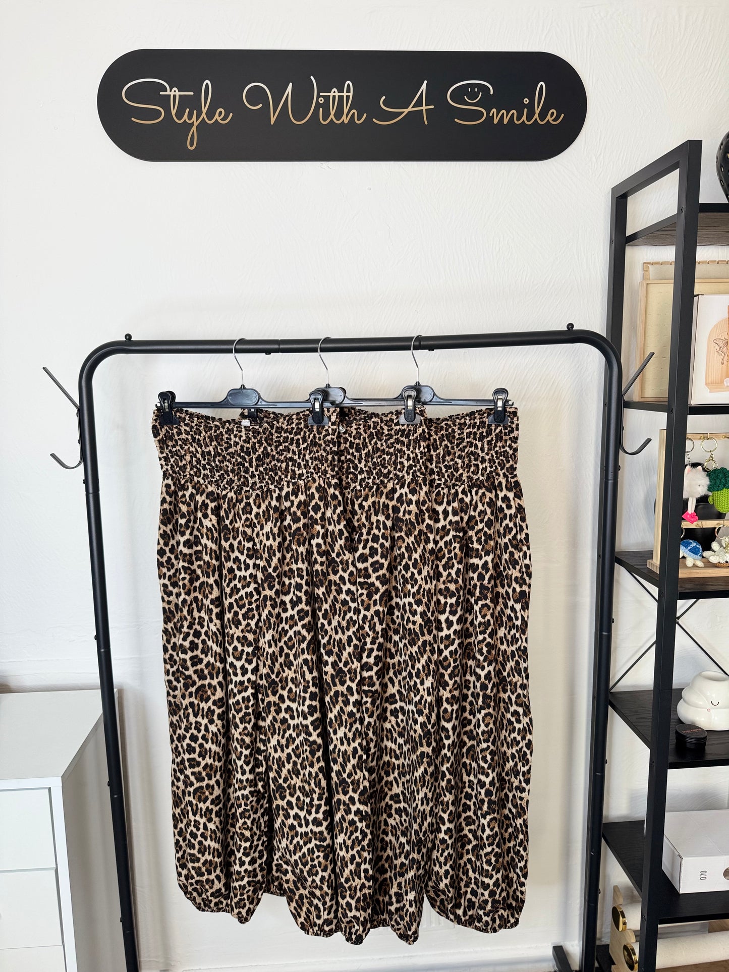 Sam - Leopard Print Harem Trousers