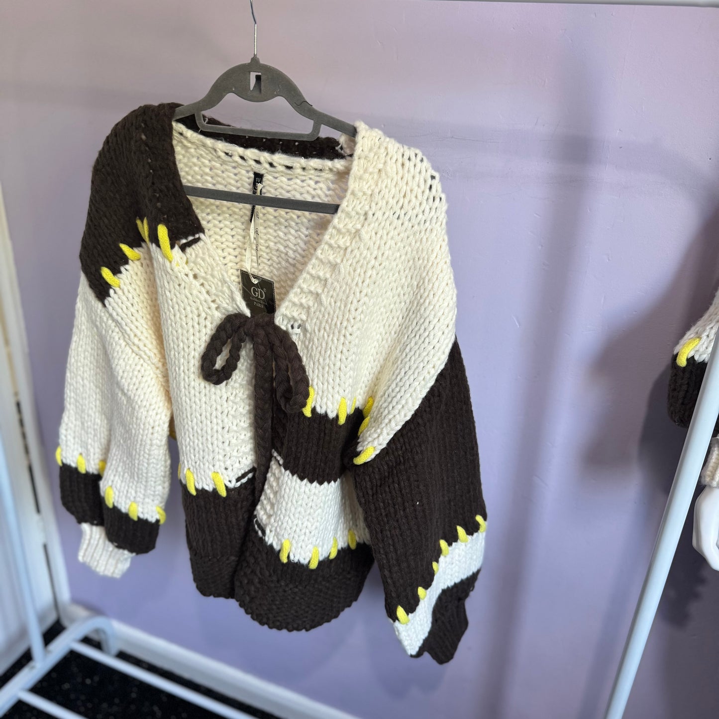 Josephine - Tie Up Knitted Cardigan!