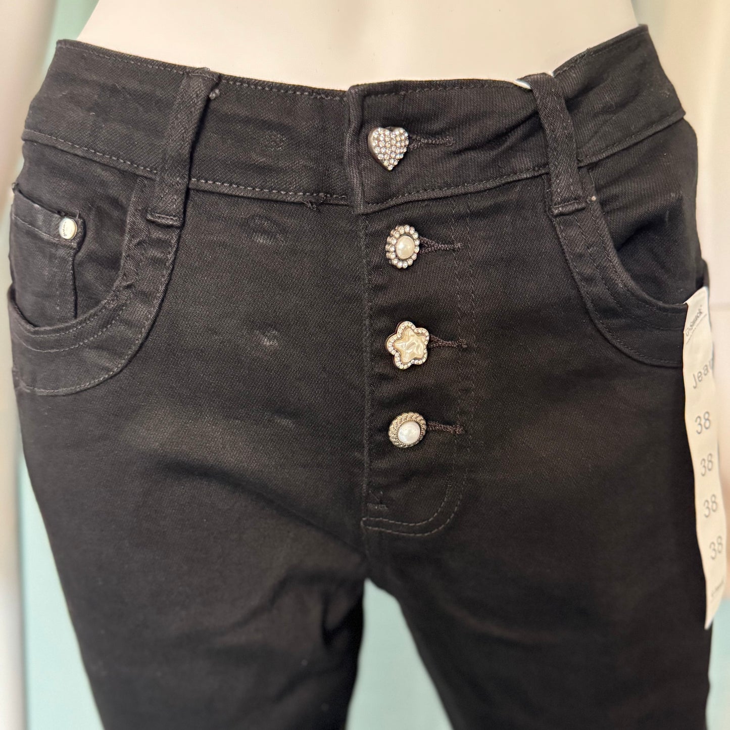 Kimberly - Black slim fit Demin Jeans