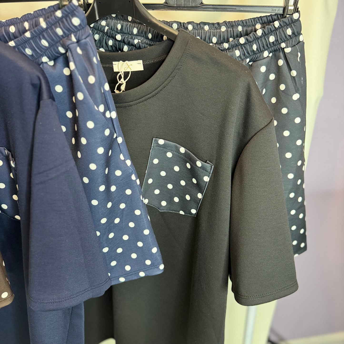 Imogen - Polka Dot Short and T Shirt Set