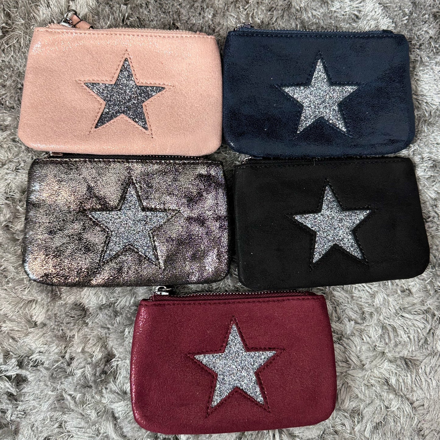 Small Coin Star Purse In Various Colours.