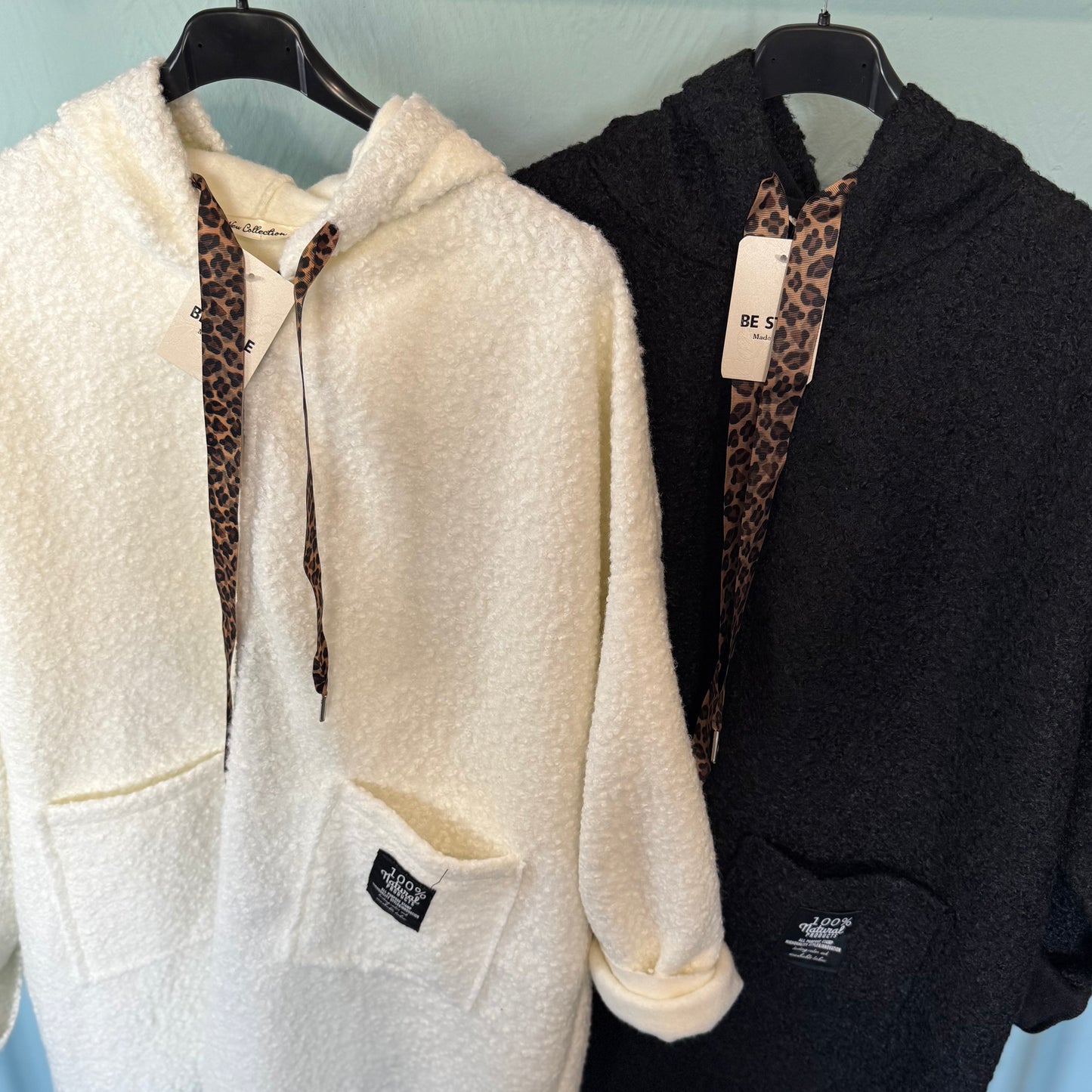 Juliette - Teddy Leopard Print Coat With Pockets - up to a UK 18.