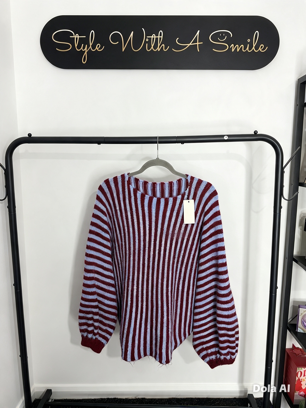 Addison - Stripe Oversized Jumper