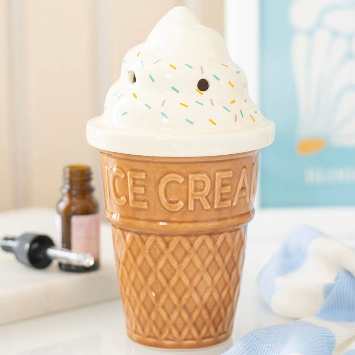 Ice Cream Cone Oil Burner