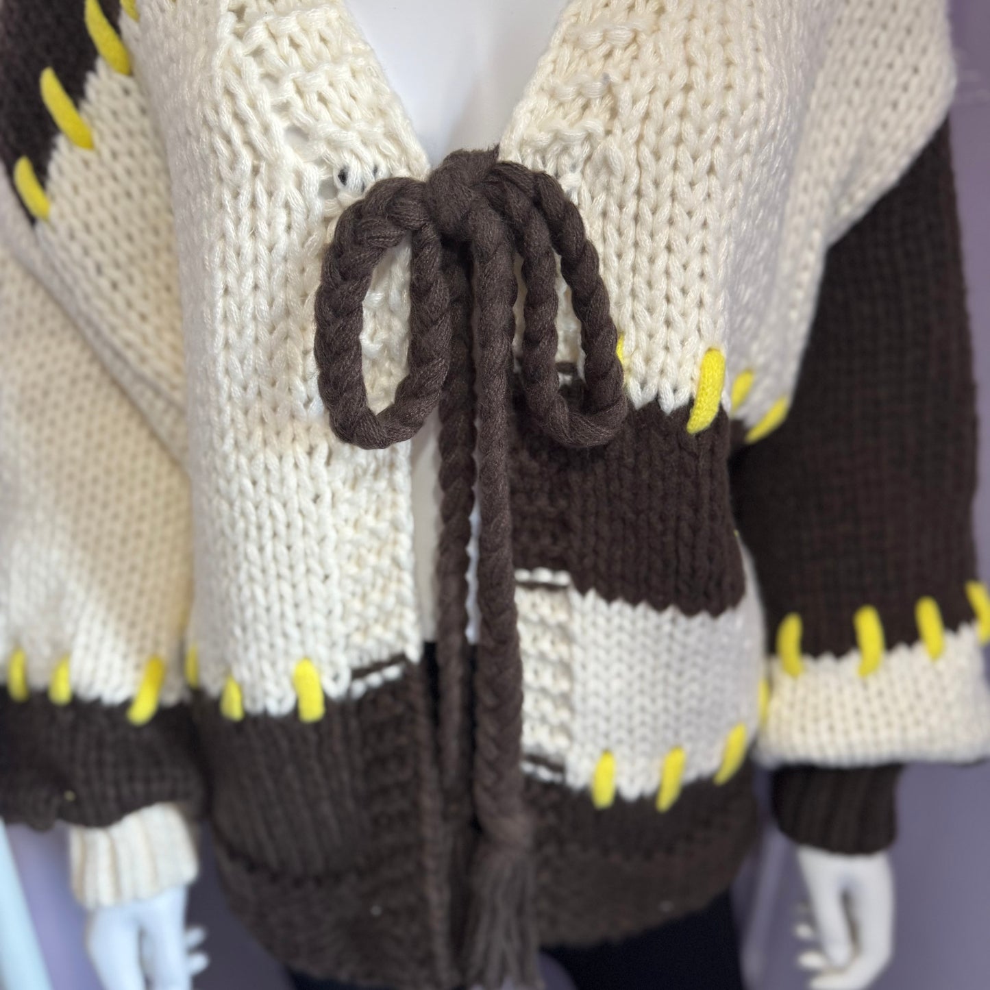 Josephine - Tie Up Knitted Cardigan!