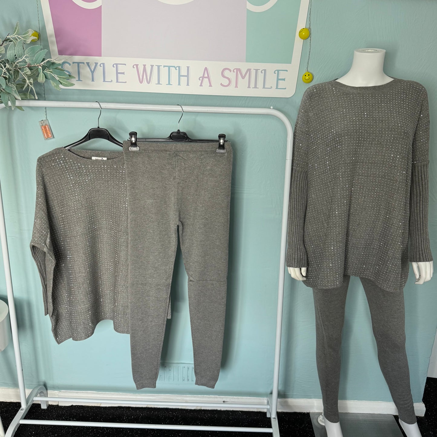 Freya - Diamanté Lounge Set -  Womenswear Loungewear.