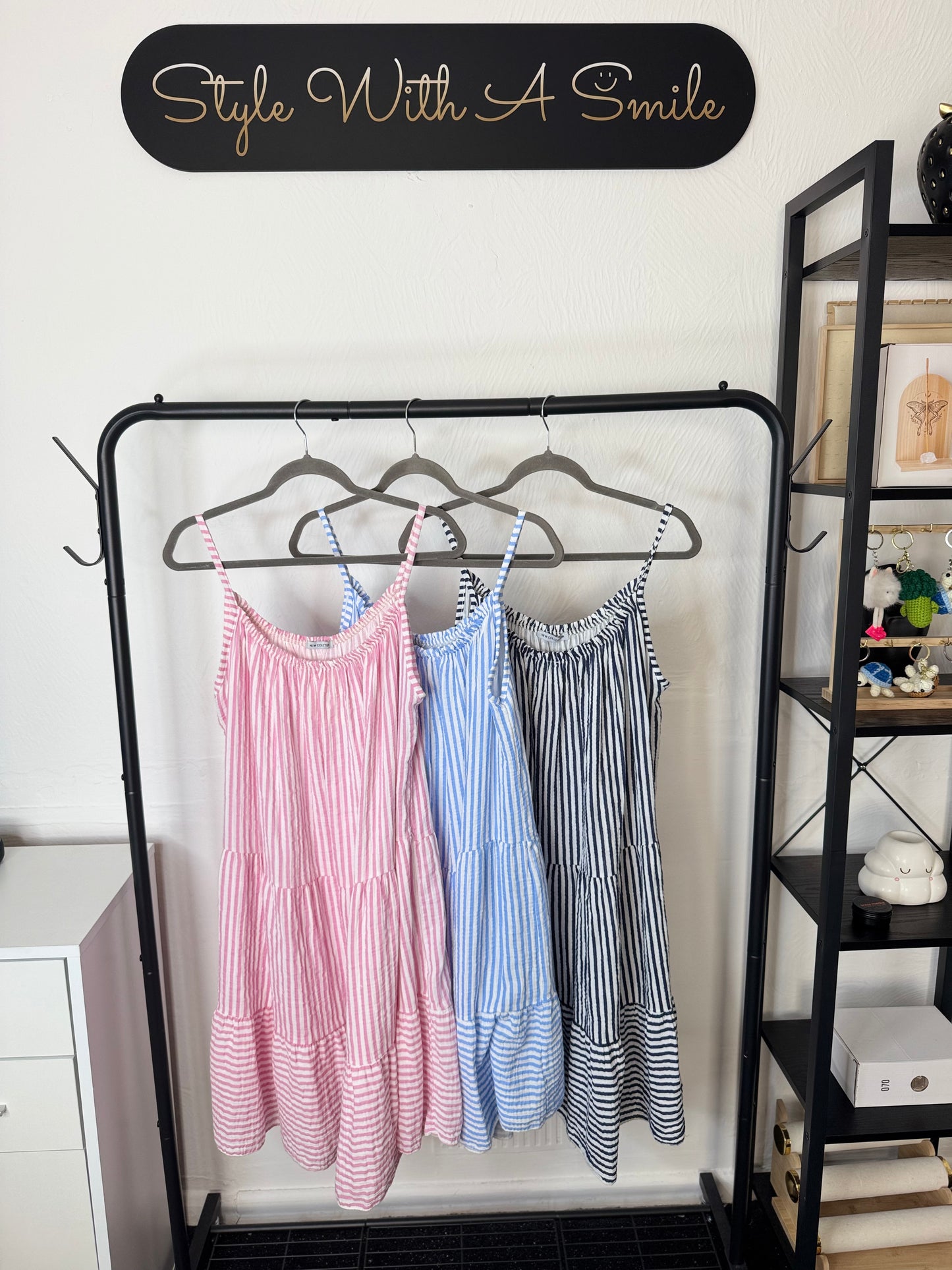 May - Stripe Strap Cotton Dress