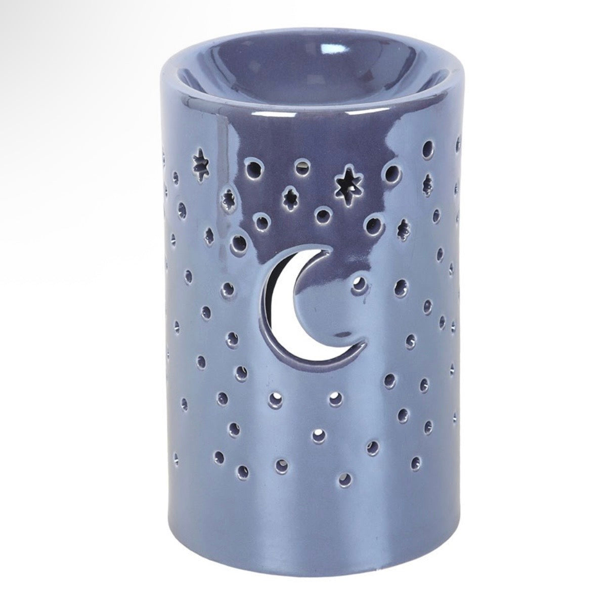 Iridescent Moon Pillar Oil Burner & Wax Warmer