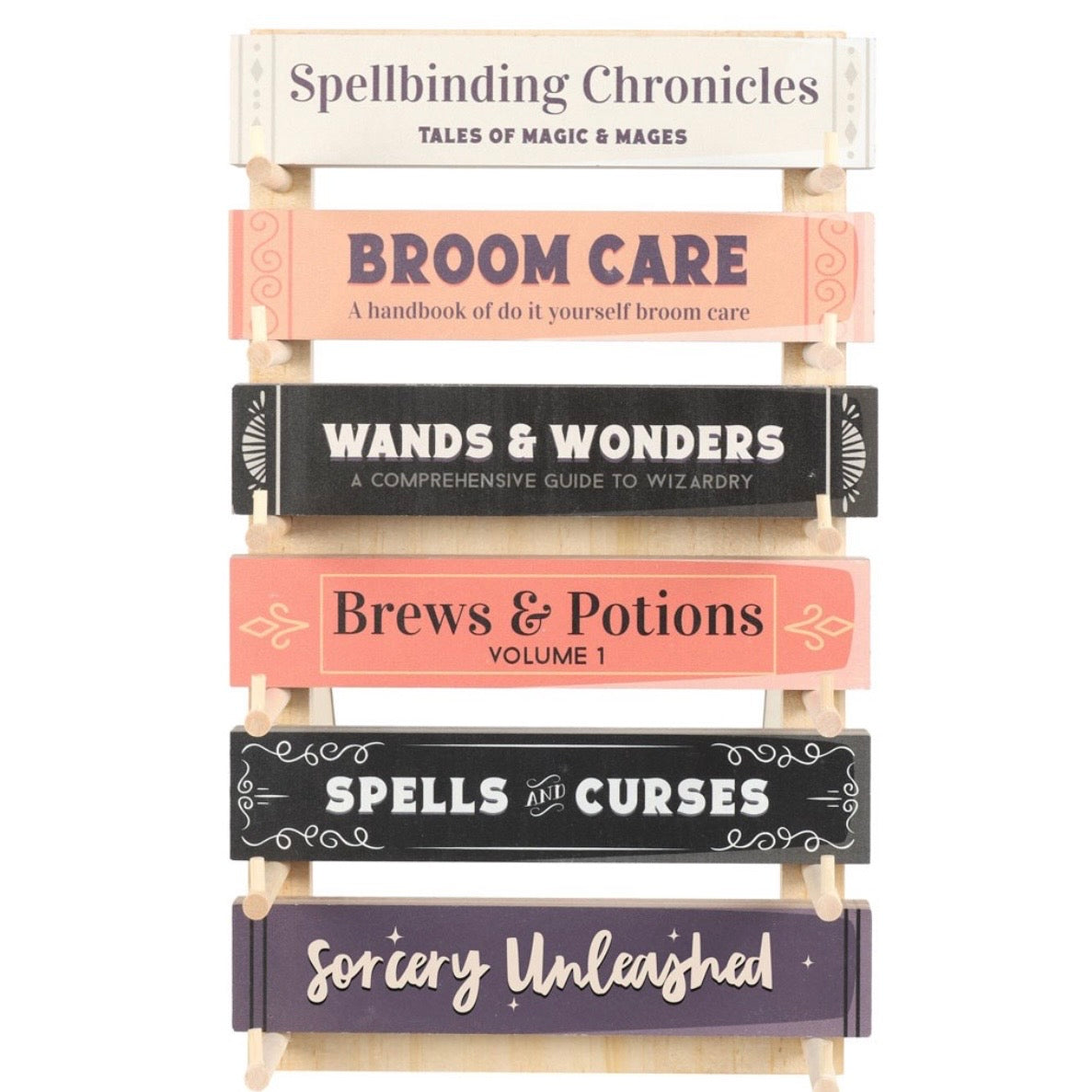 Halloween Book Block Signs