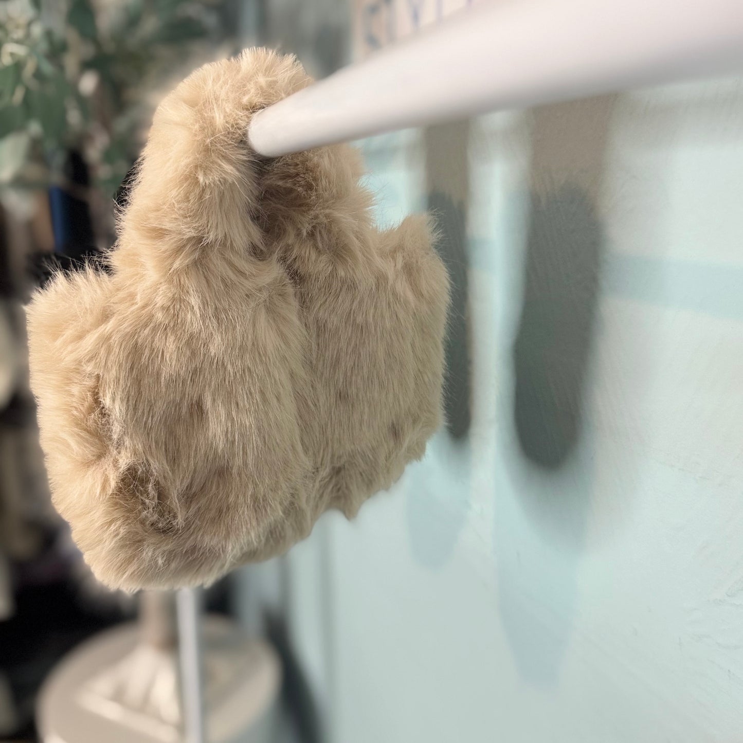 Alicia - Faux fur Mini Bag with cross body strap.