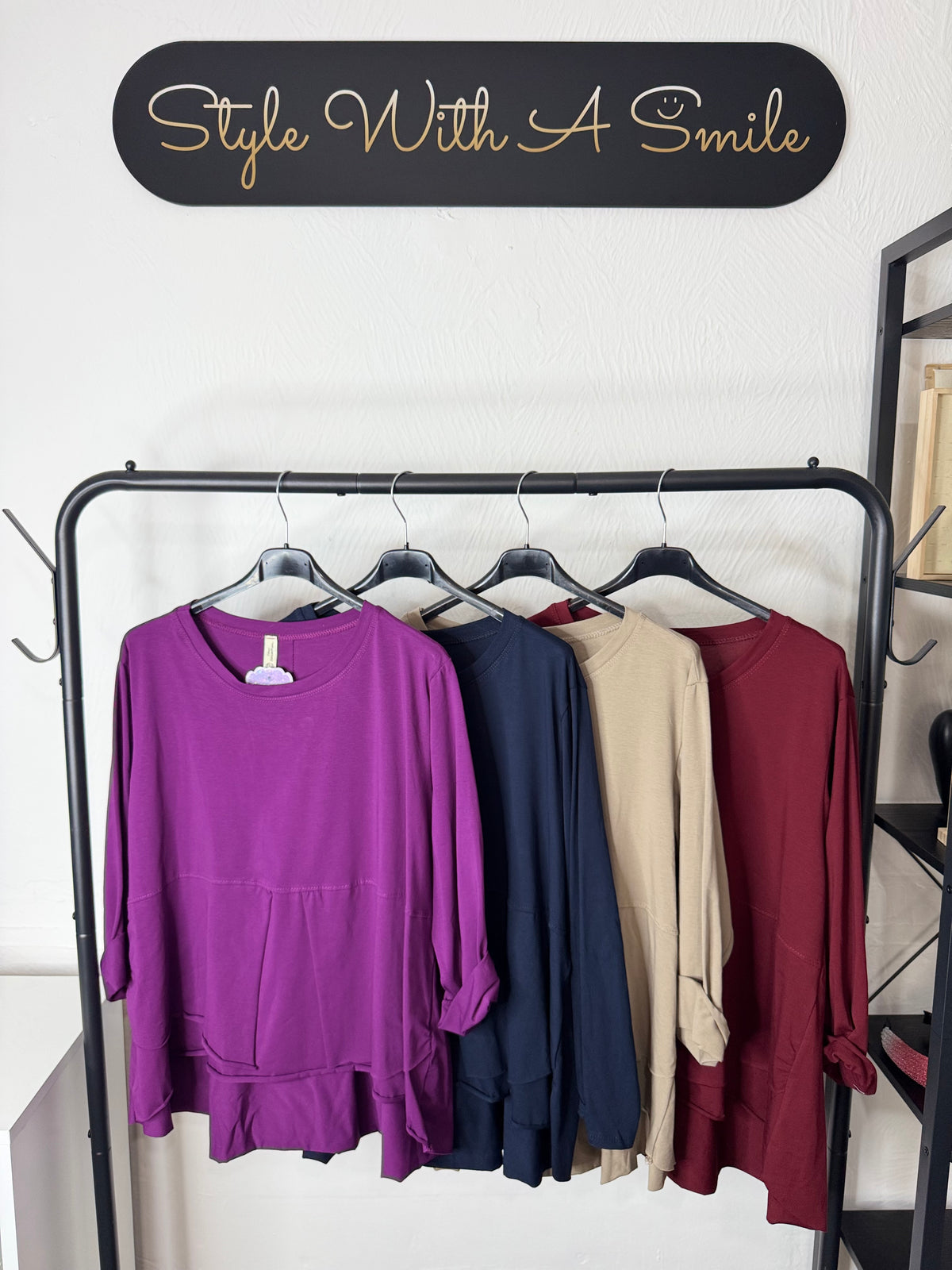 Krissy - Long Sleeve Layered Top