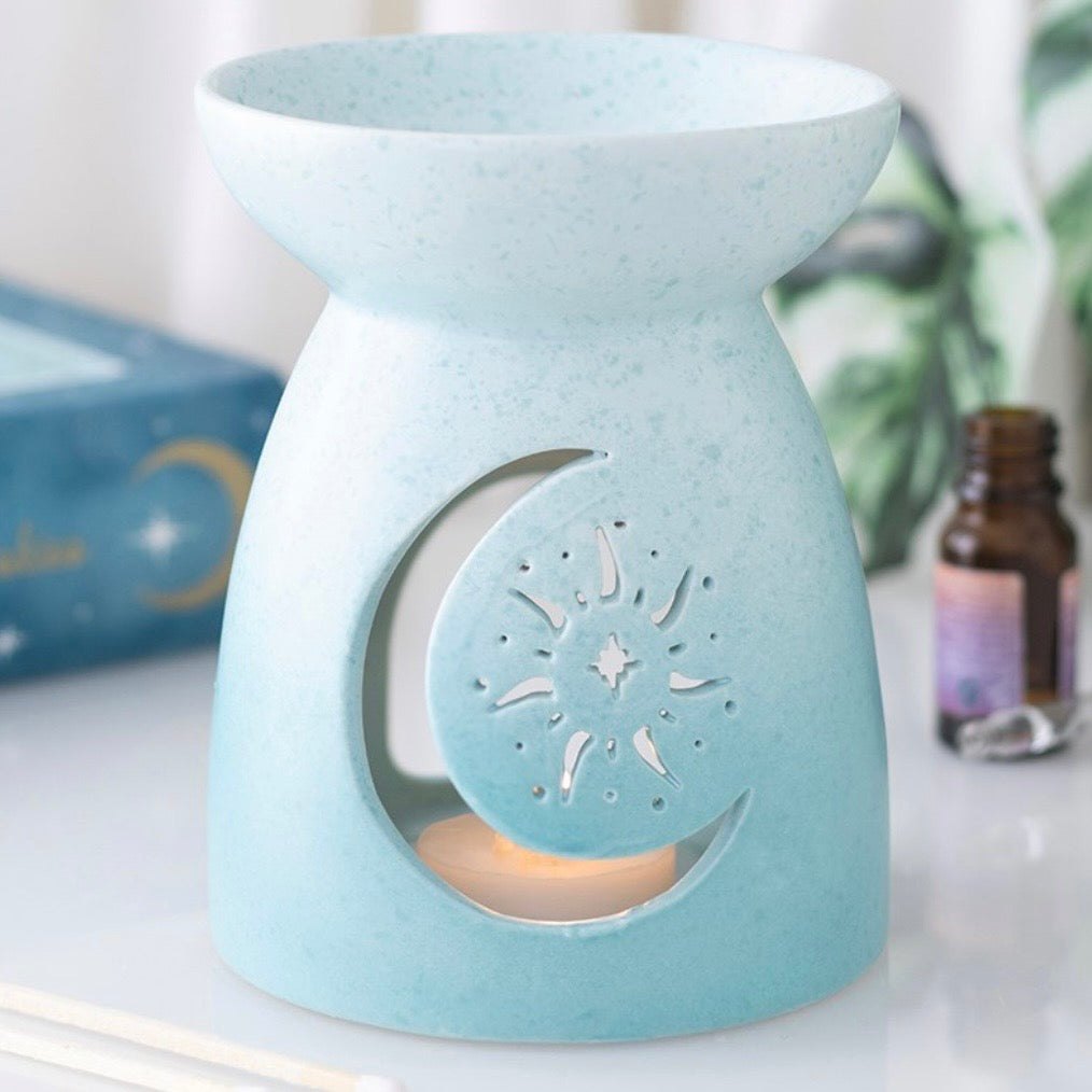 Blue Moon Cut Out Oil Burner