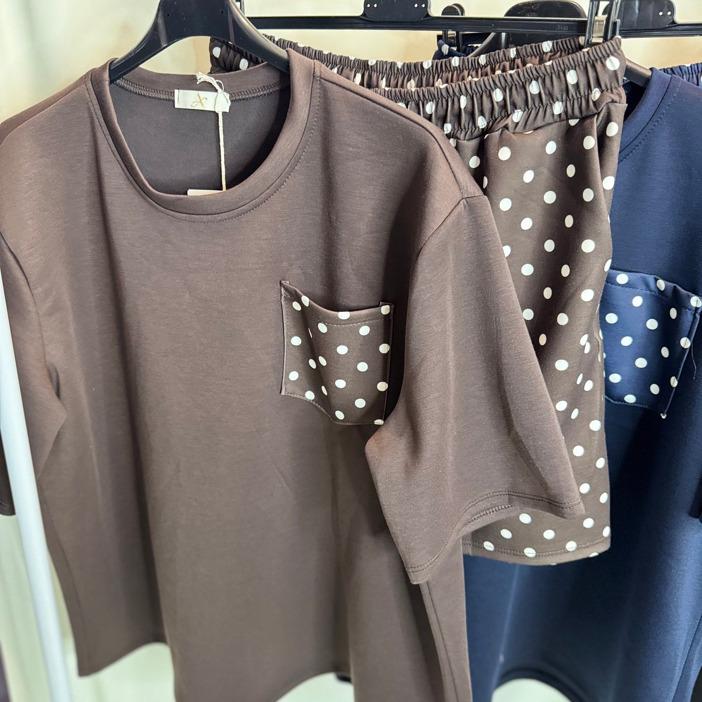 Imogen - Polka Dot Short and T Shirt Set